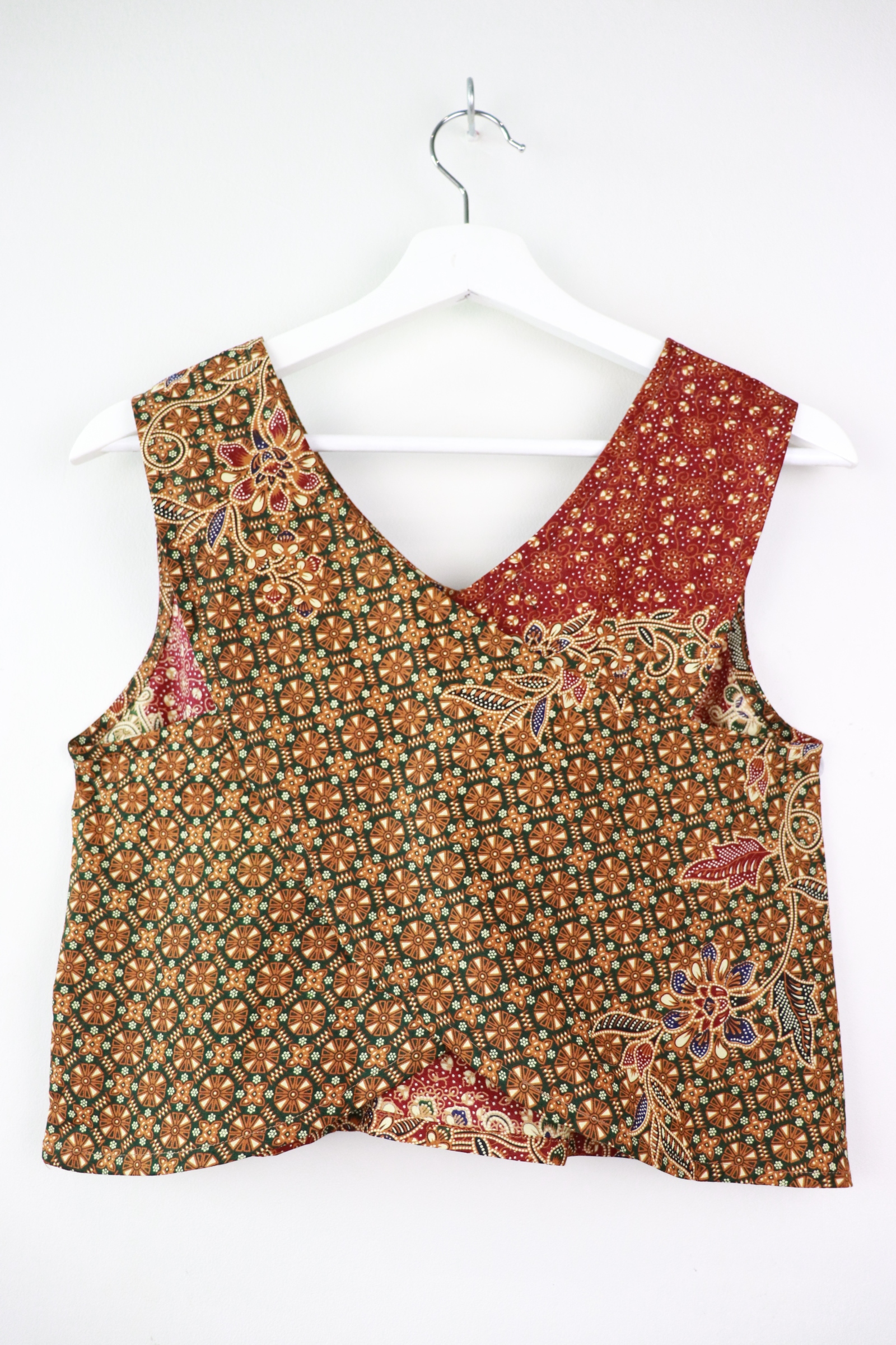 Napkin Batik Top - Moss (M)