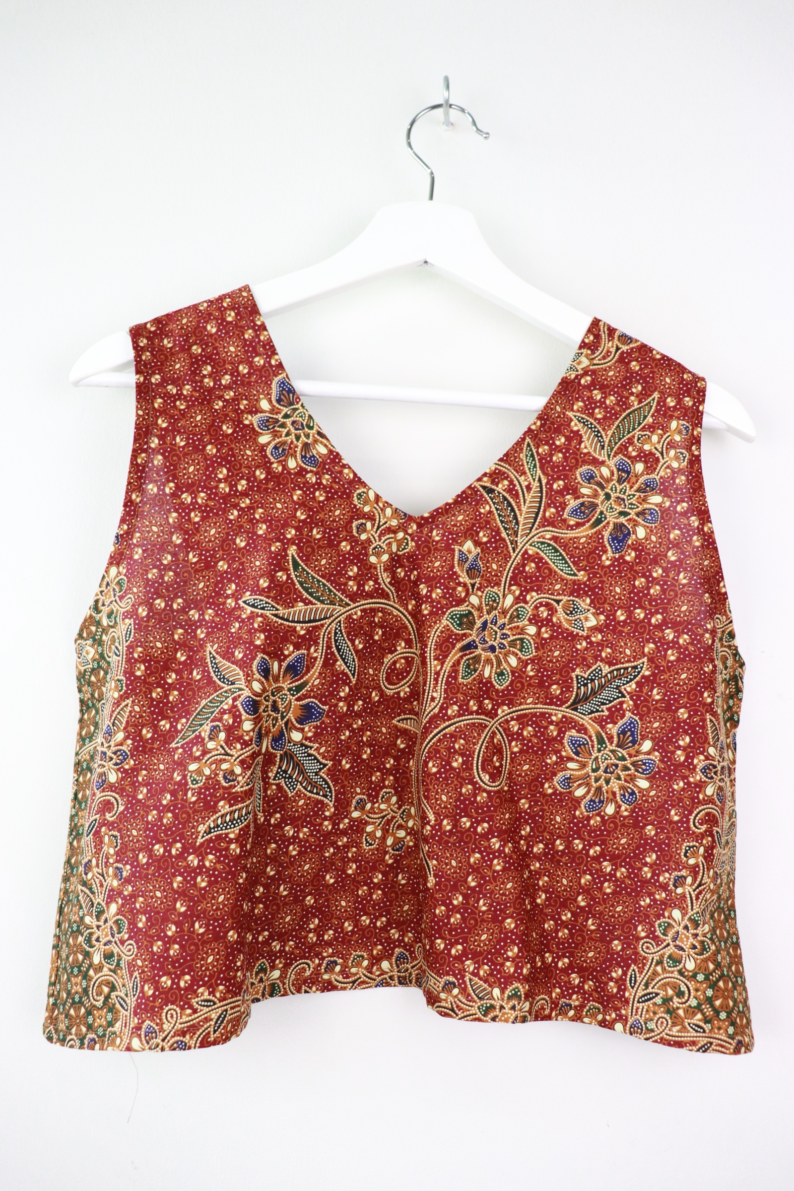 Napkin Batik Top - Moss (M)