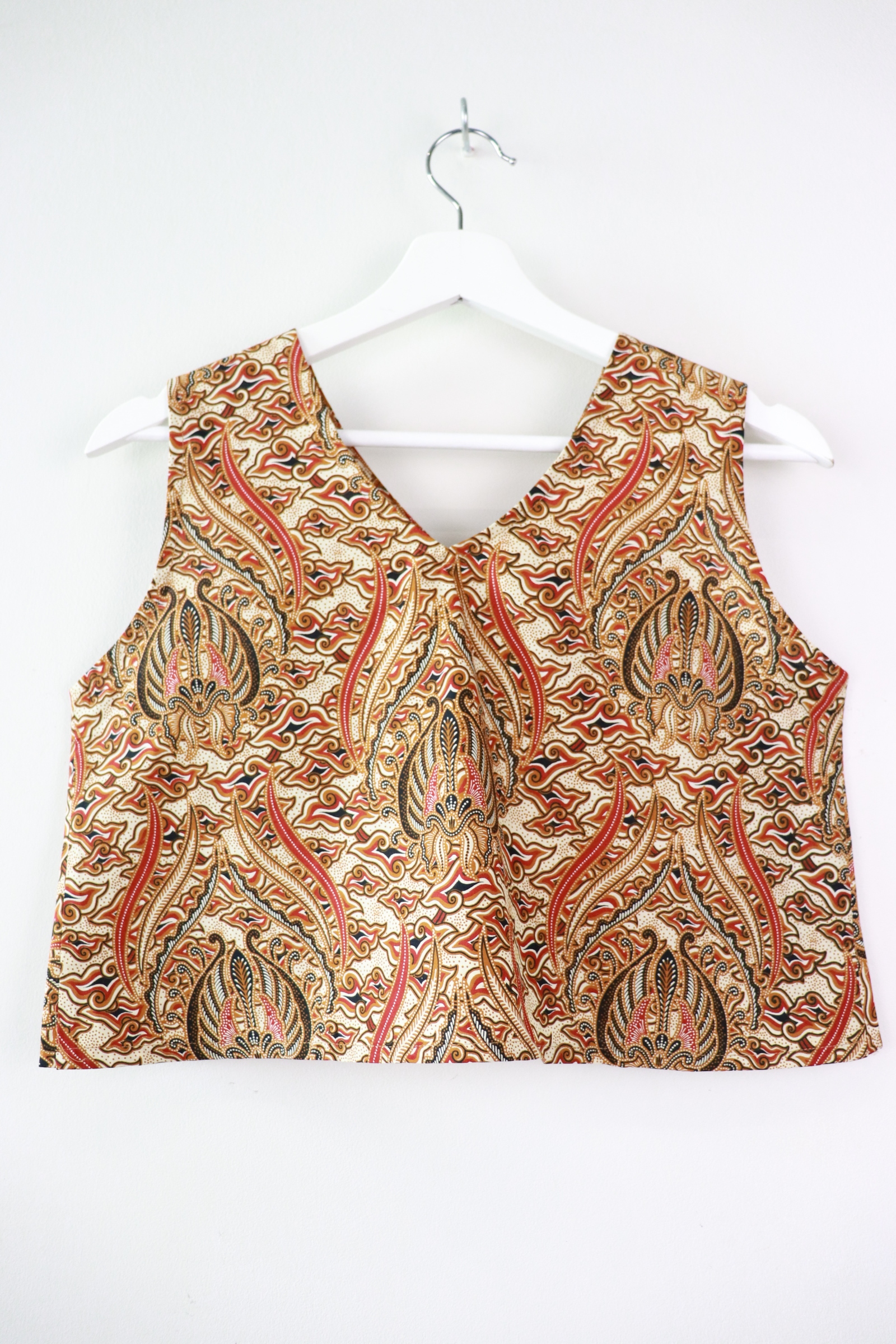 Napkin Batik Top - Calynn (Black) (S)