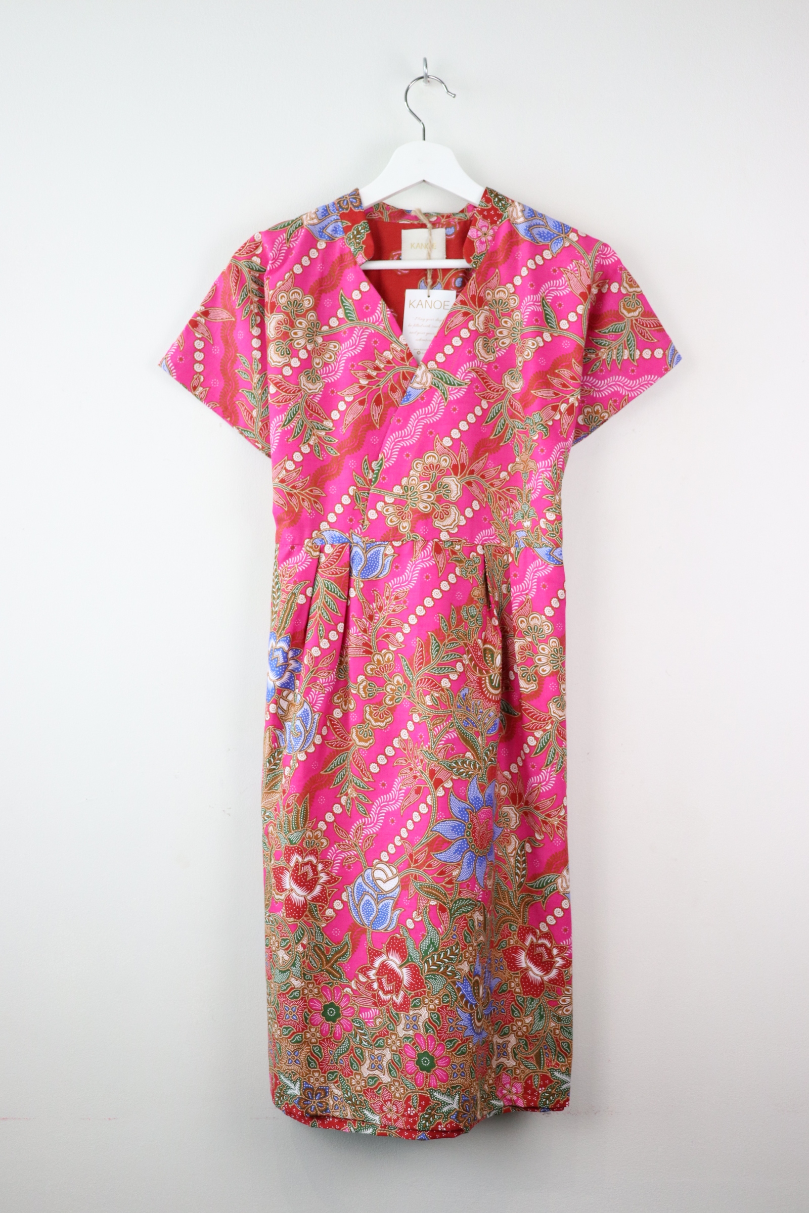 Kimono wrap dress w/ mandarin collar - Chloe Teh