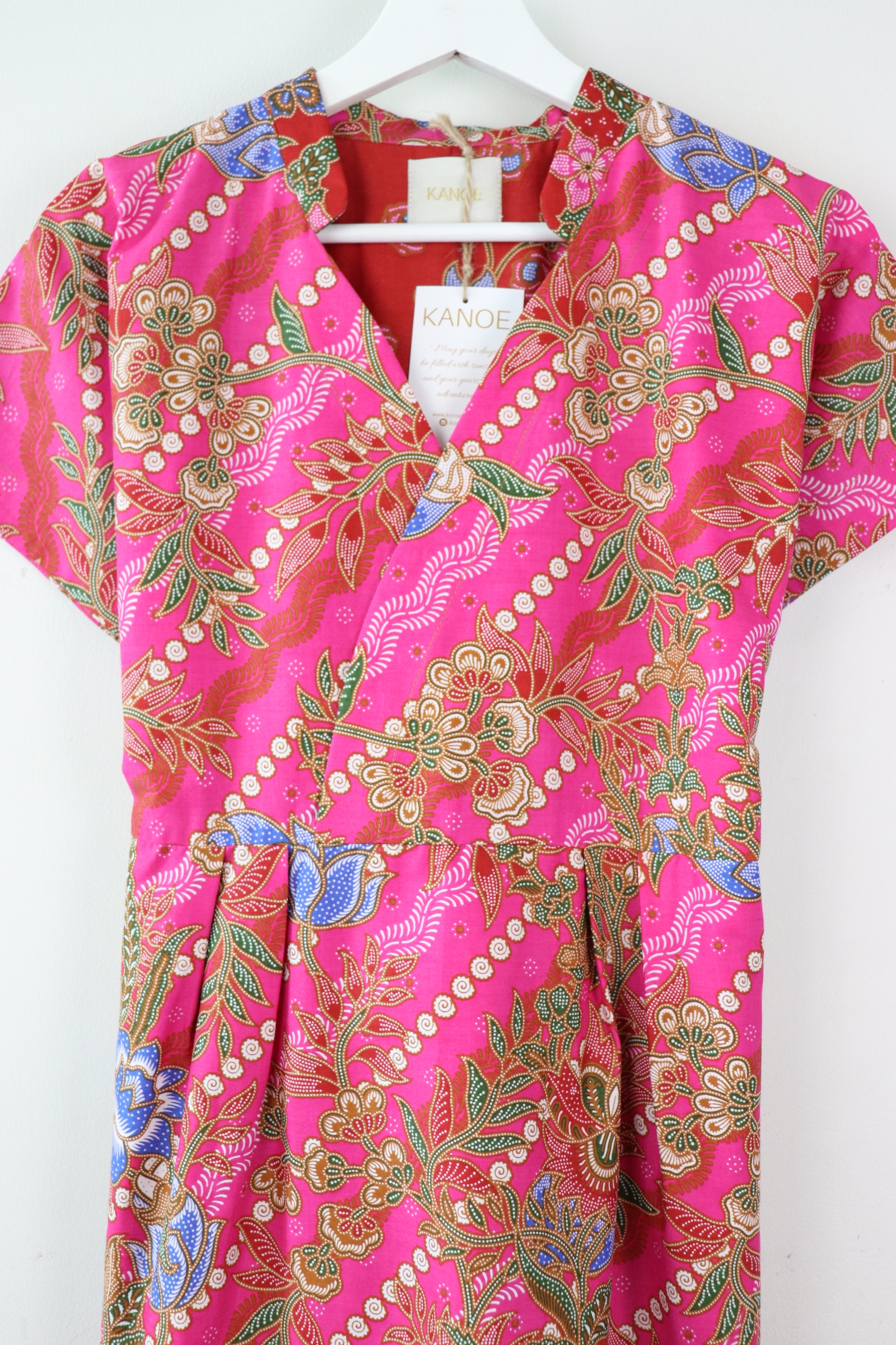 Kimono wrap dress w/ mandarin collar - Chloe Teh