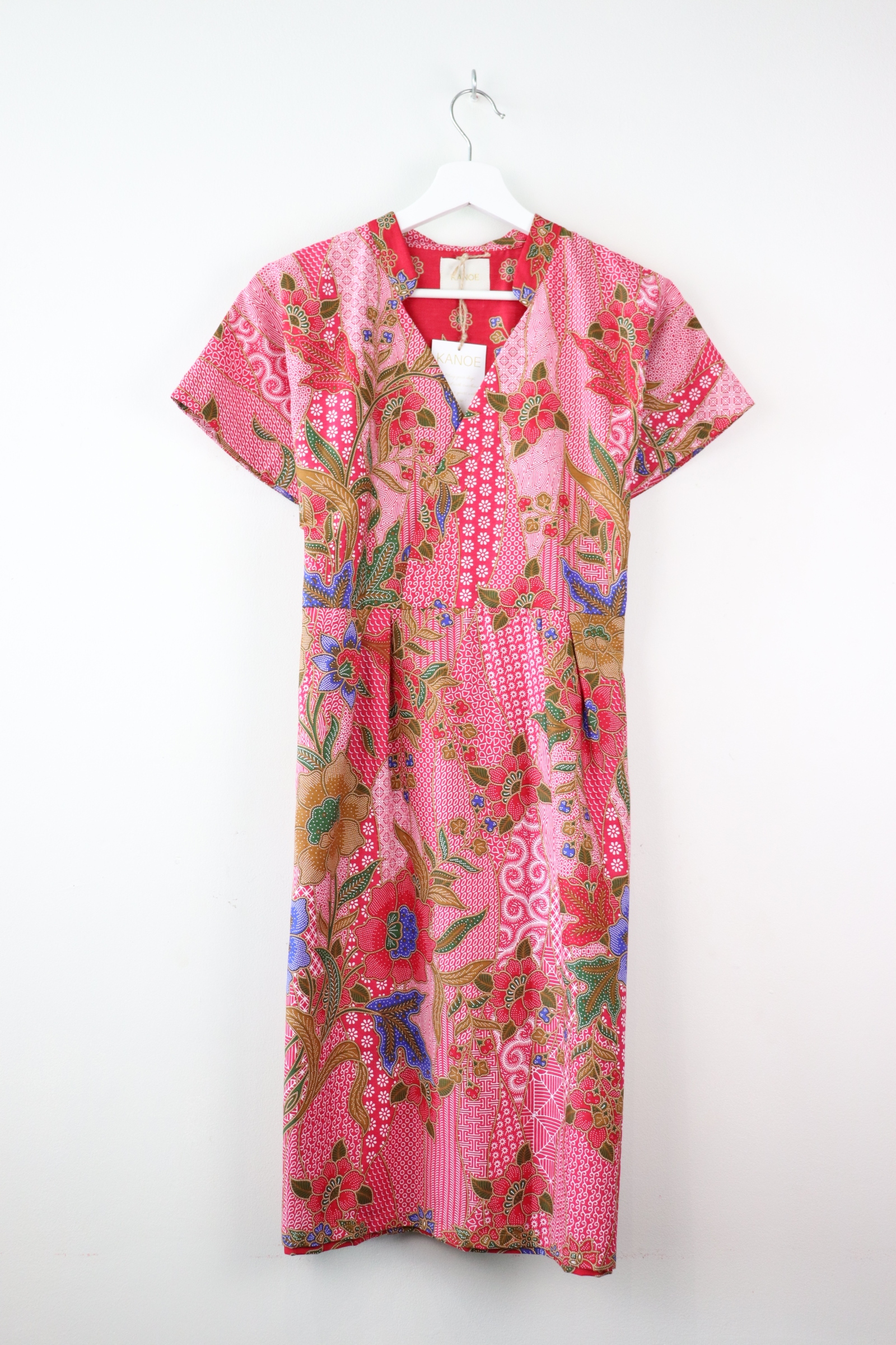 Kimono wrap dress w/ mandarin collar - Nadira Nadir