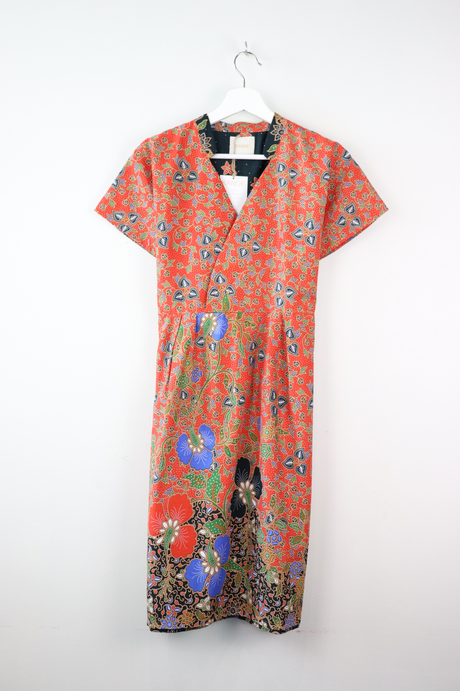 Kimono wrap dress w/ mandarin collar - Kita Kitty