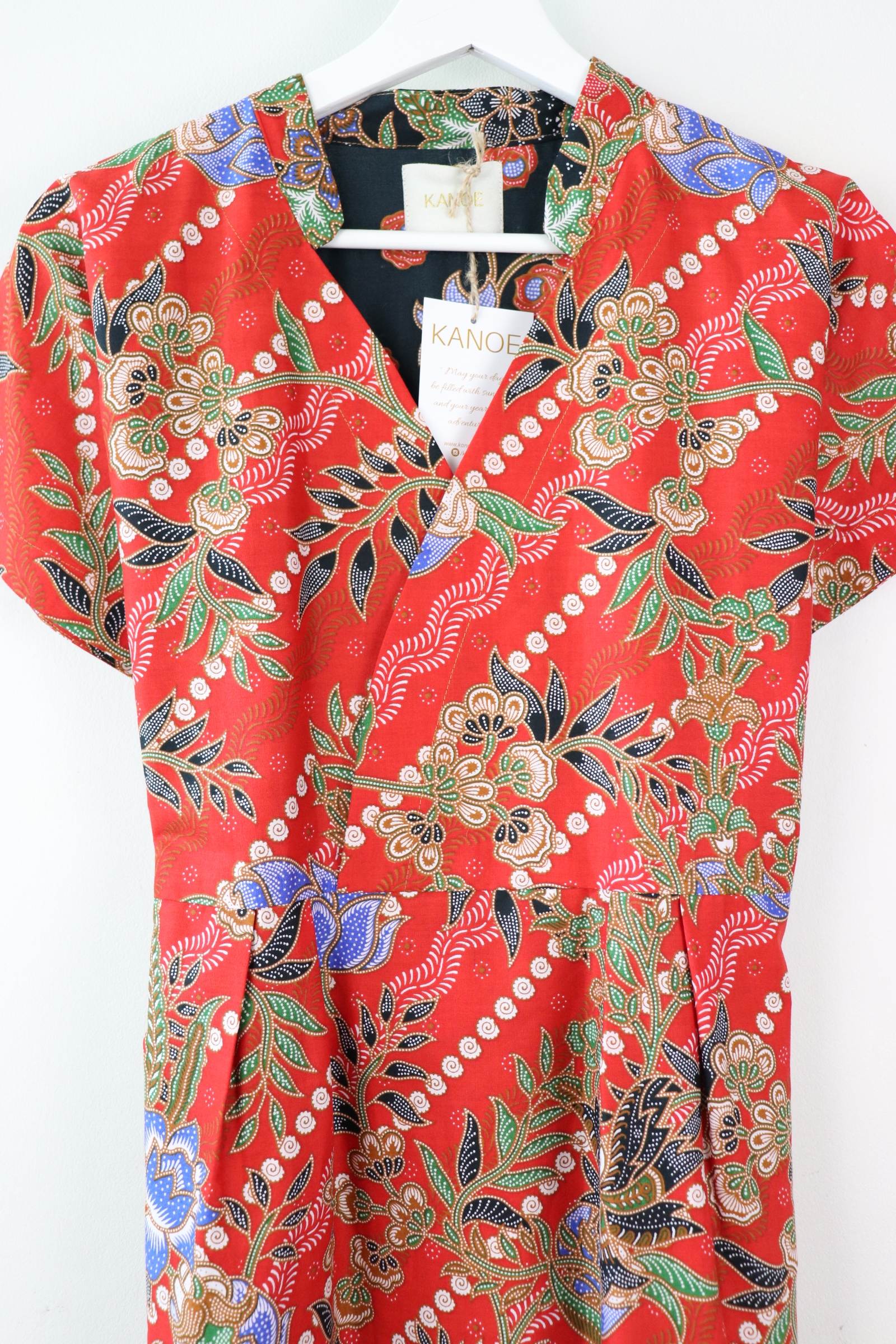 Kimono wrap dress w/ mandarin collar - Meluri Mei