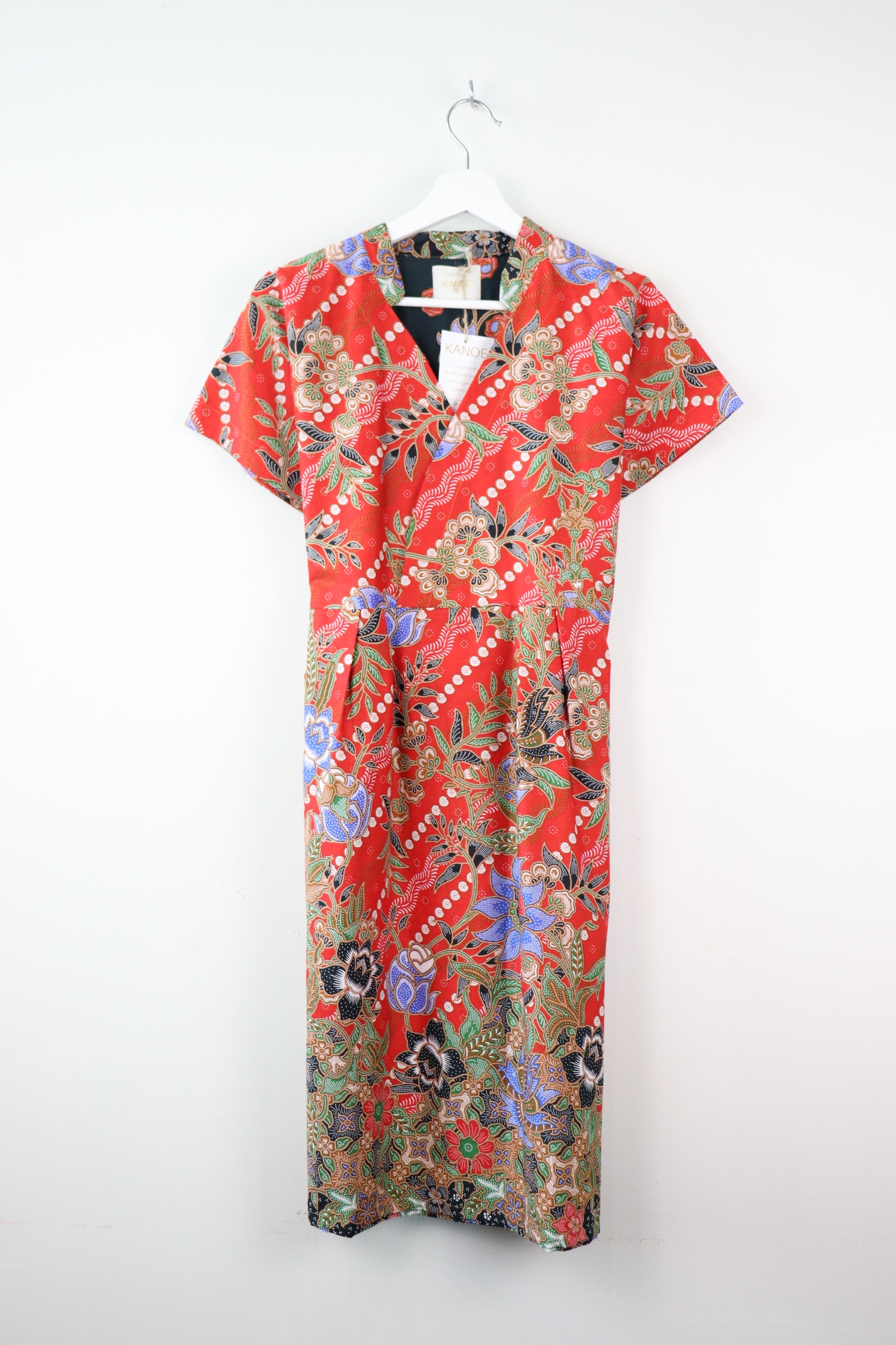 Kimono wrap dress w/ mandarin collar - Meluri Mei