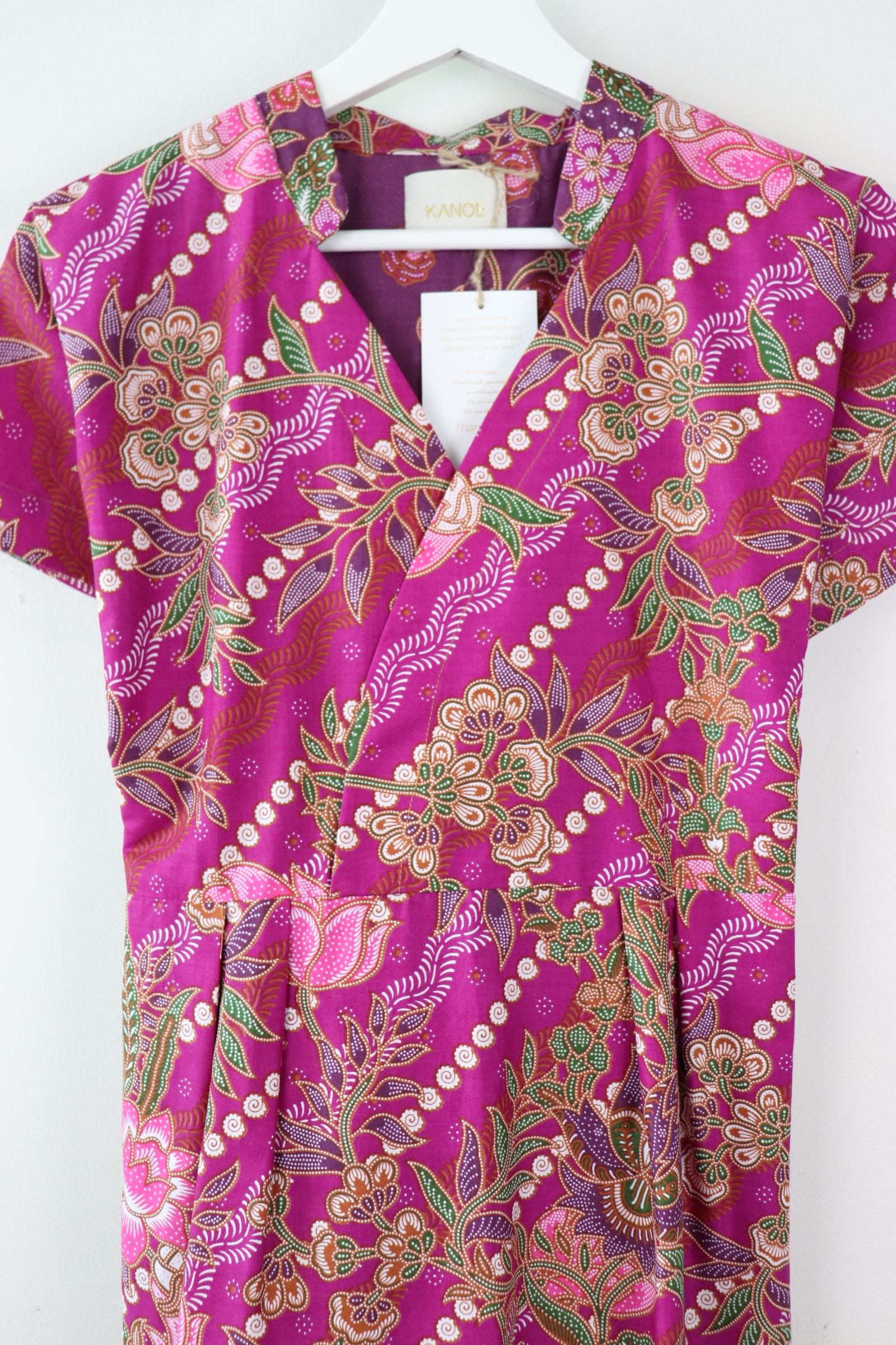 Kimono wrap dress w/ mandarin collar - Sufi Sofia