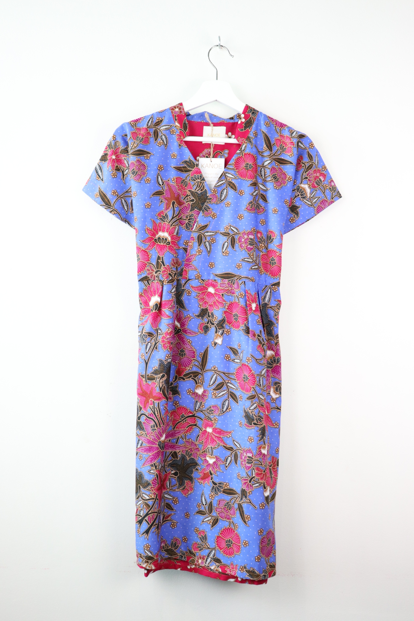 Kimono wrap dress w/ mandarin collar - Yuri Sufia