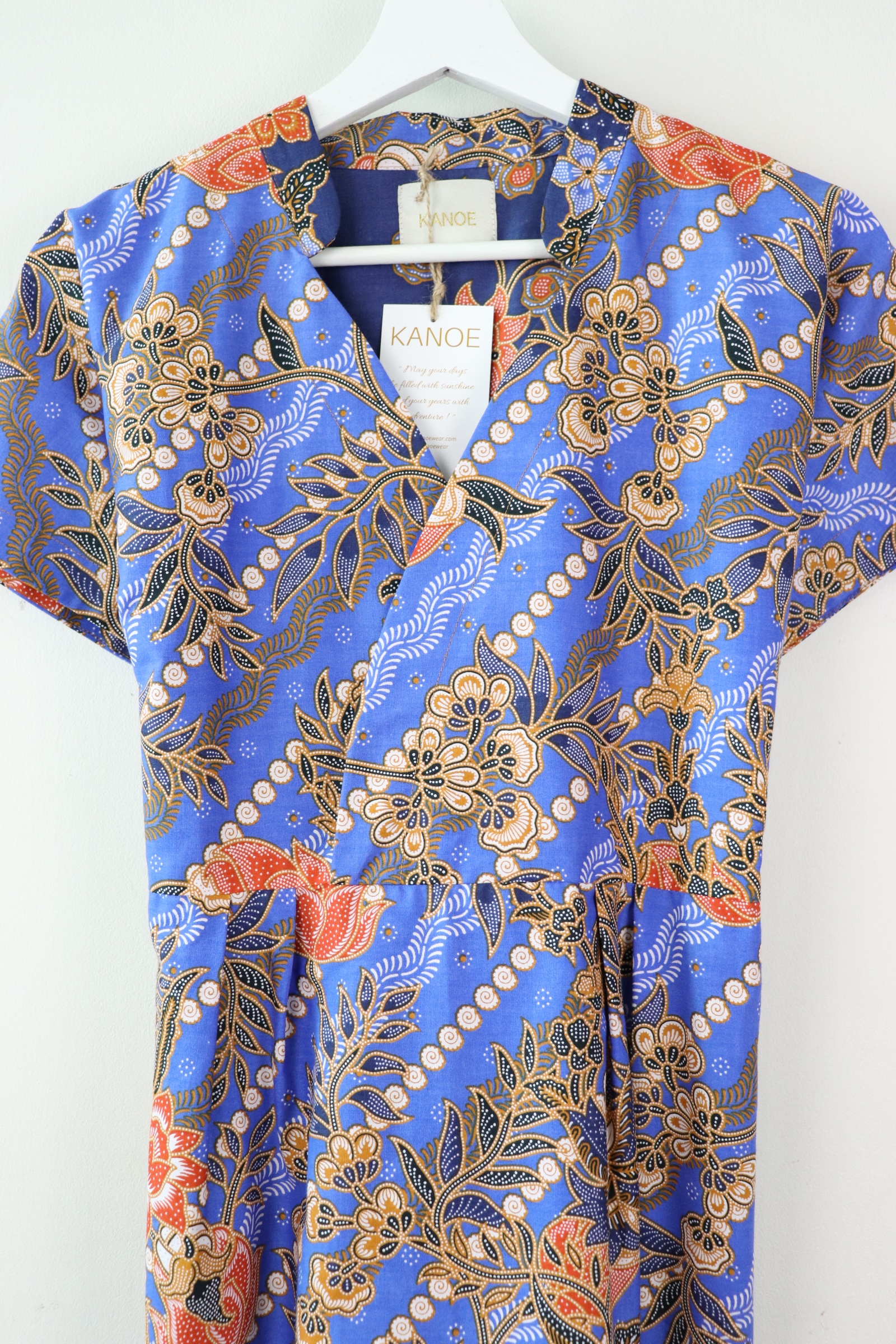 Kimono wrap dress w/ mandarin collar - Skylar Li