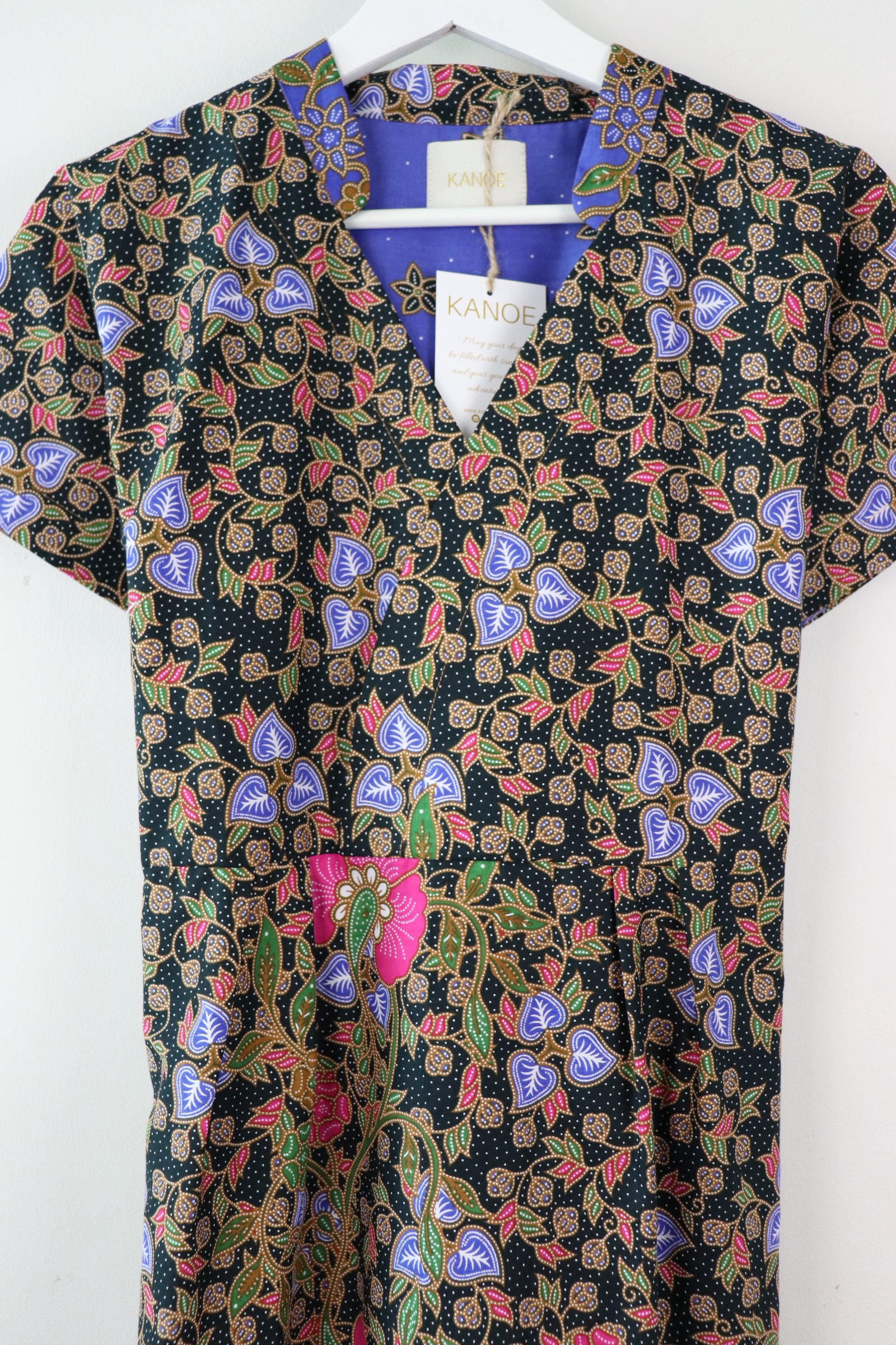Kimono wrap dress w/ mandarin collar - Yasmin Wan