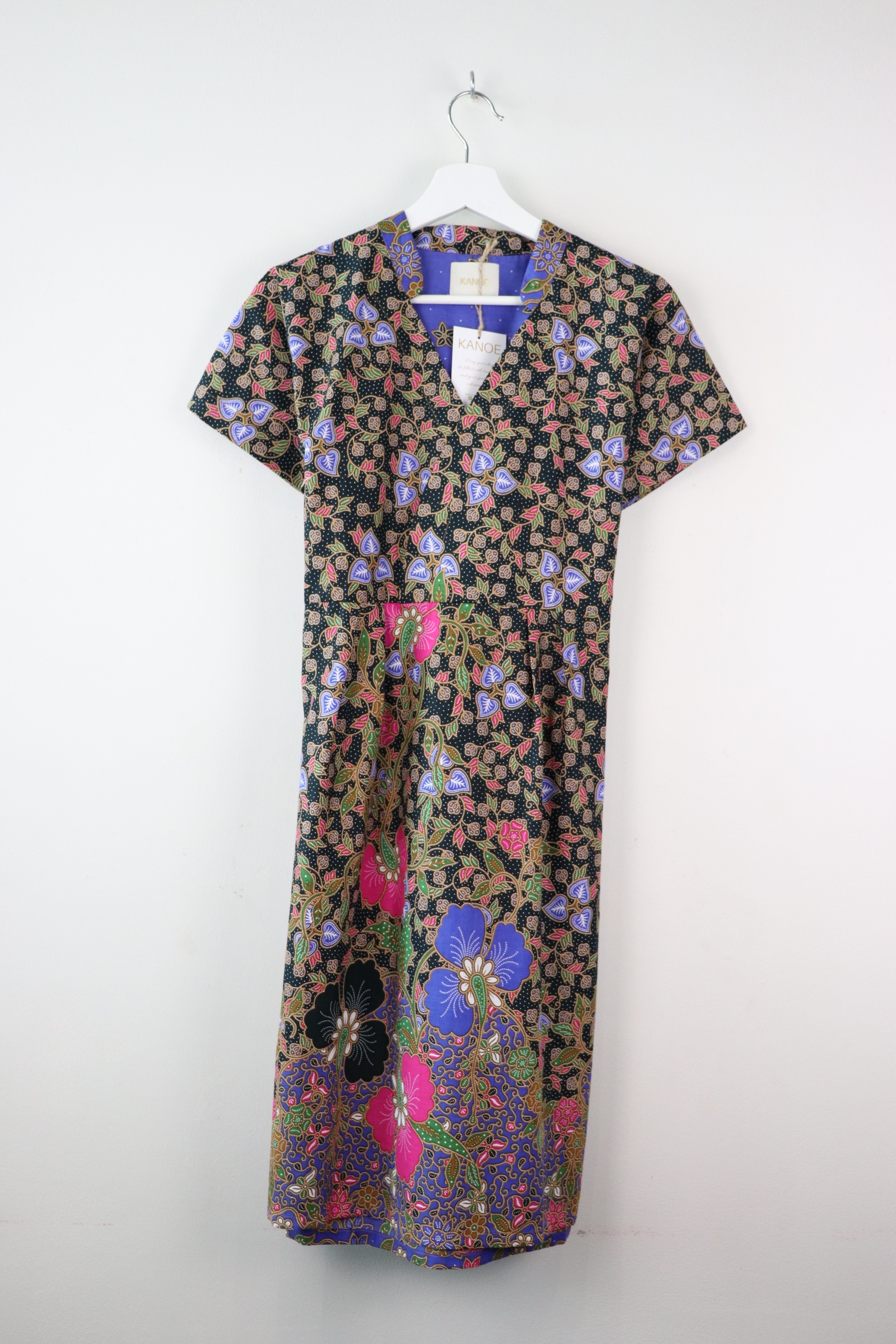 Kimono wrap dress w/ mandarin collar - Yasmin Wan