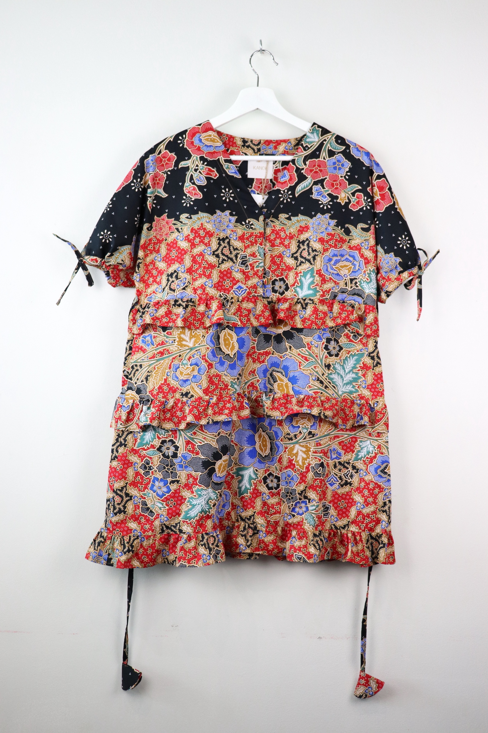 Batik Frill Dress - Anemone
