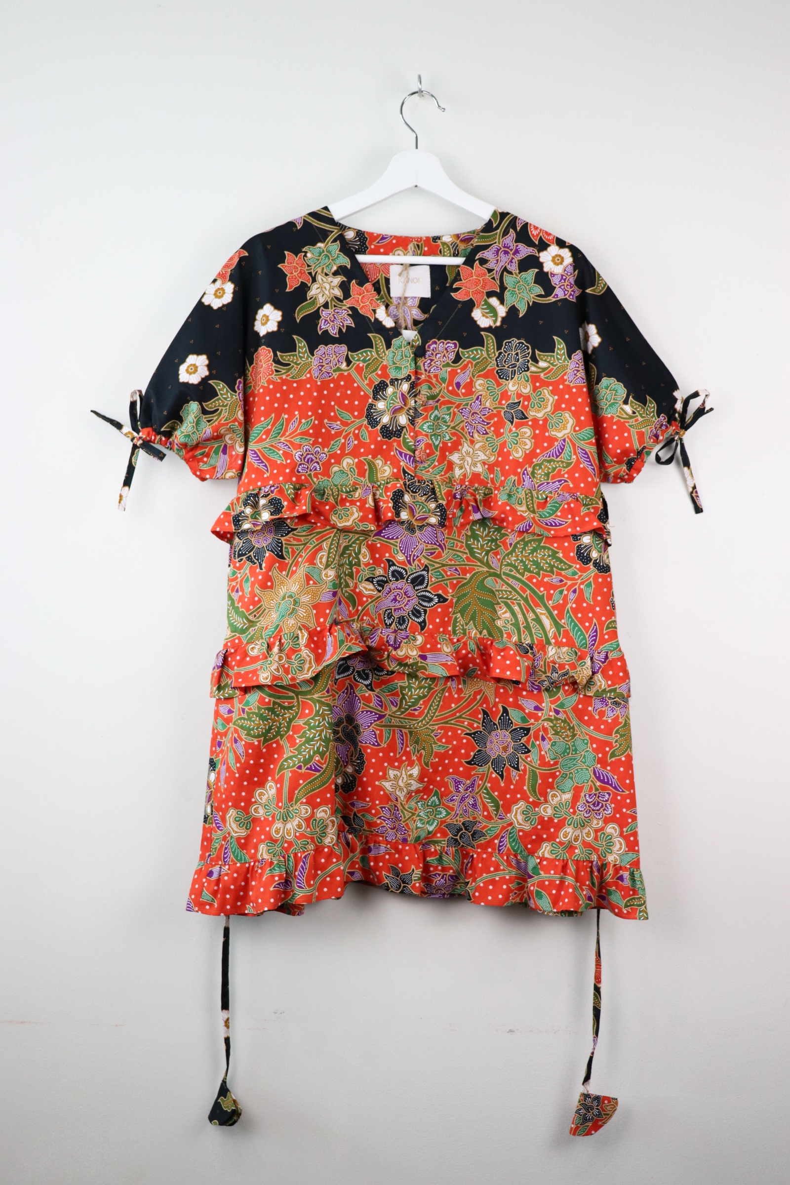 Batik Frill Dress - Marigold