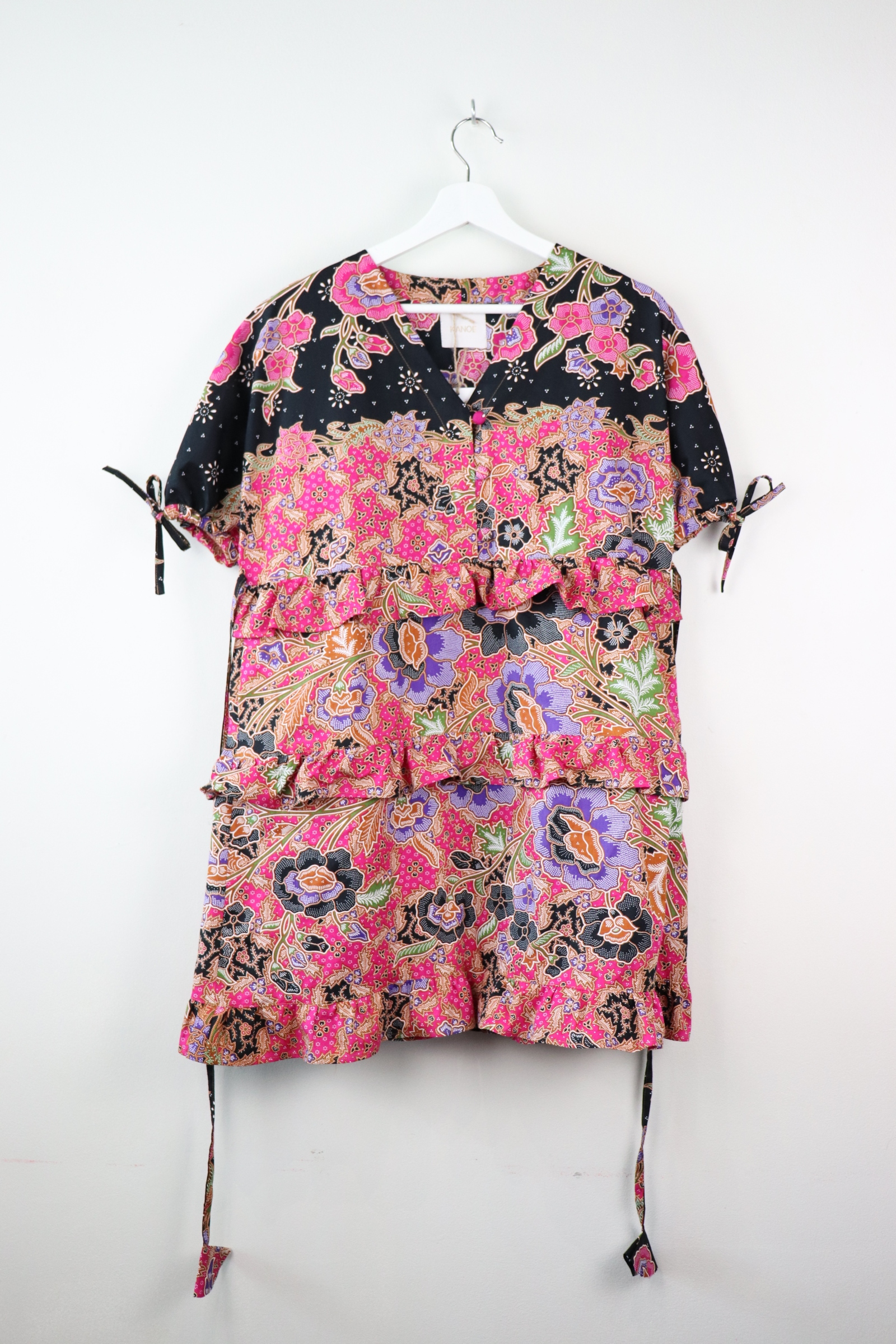 Batik Frill Dress - Magnolia