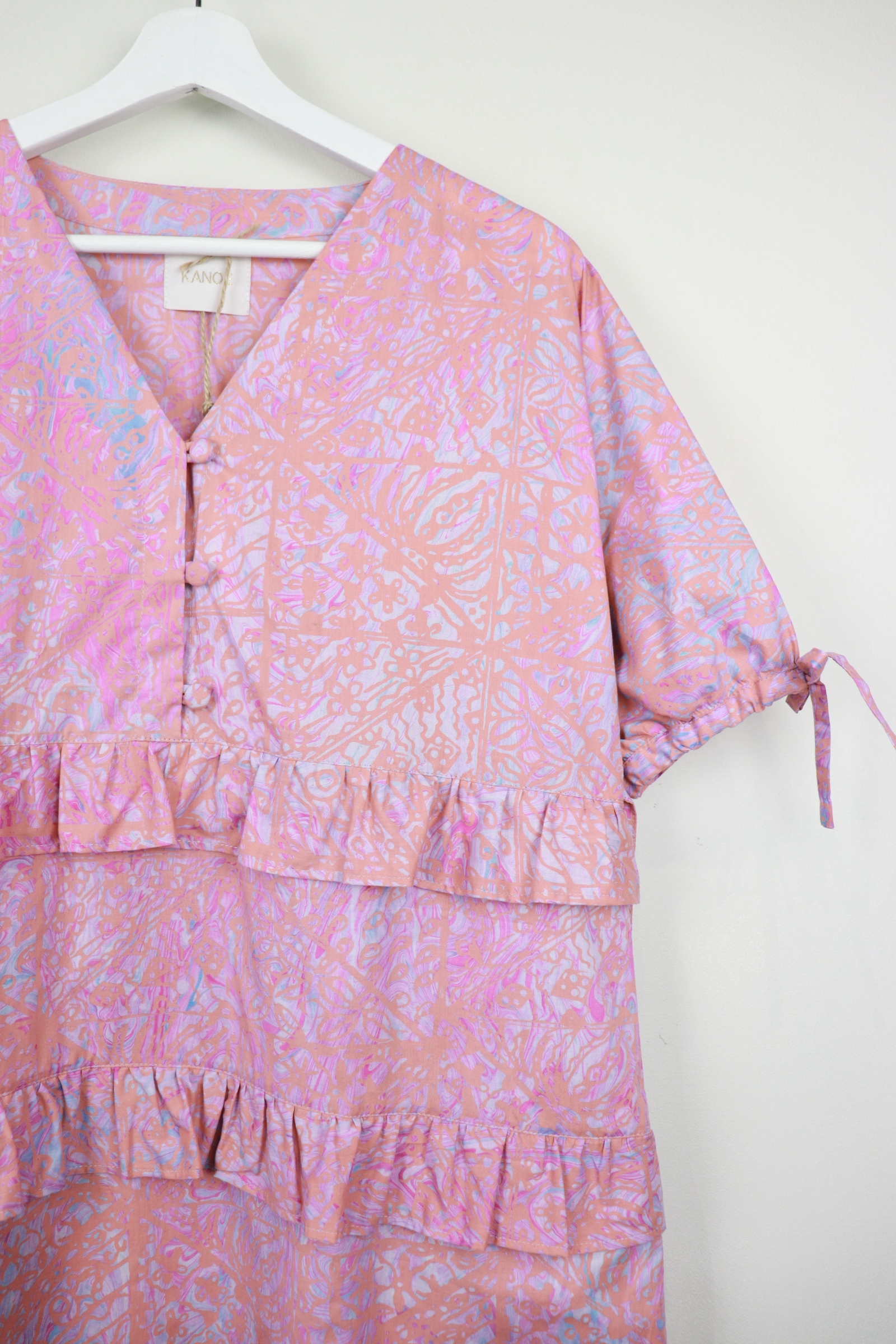 Handmade Batik Frill Dress - Camelia