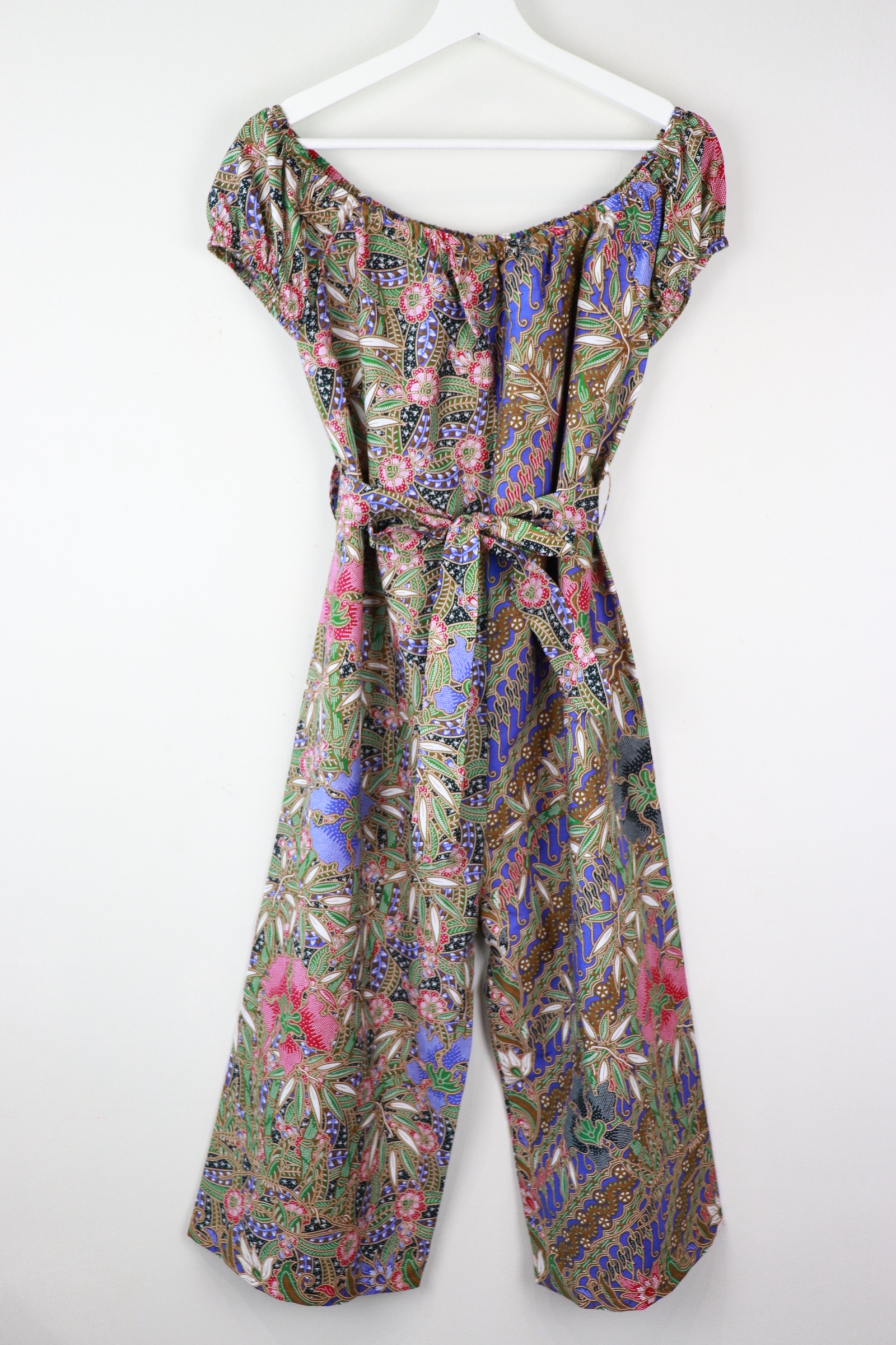 AveryDae Batik Jumpsuit (S-M) - Salvia Yen