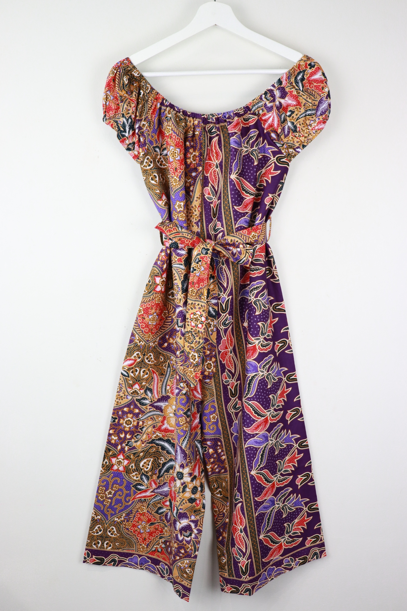 AveryDae Batik Jumpsuit (S-M) - Violet Wee