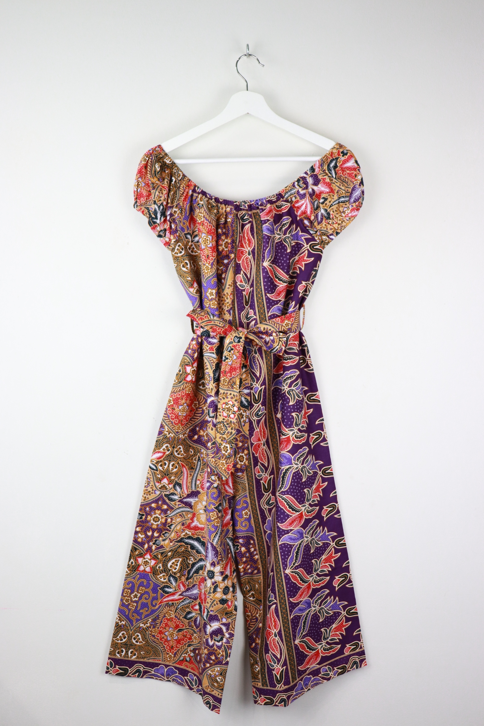 AveryDae Batik Jumpsuit (S-M) - Violet Wee