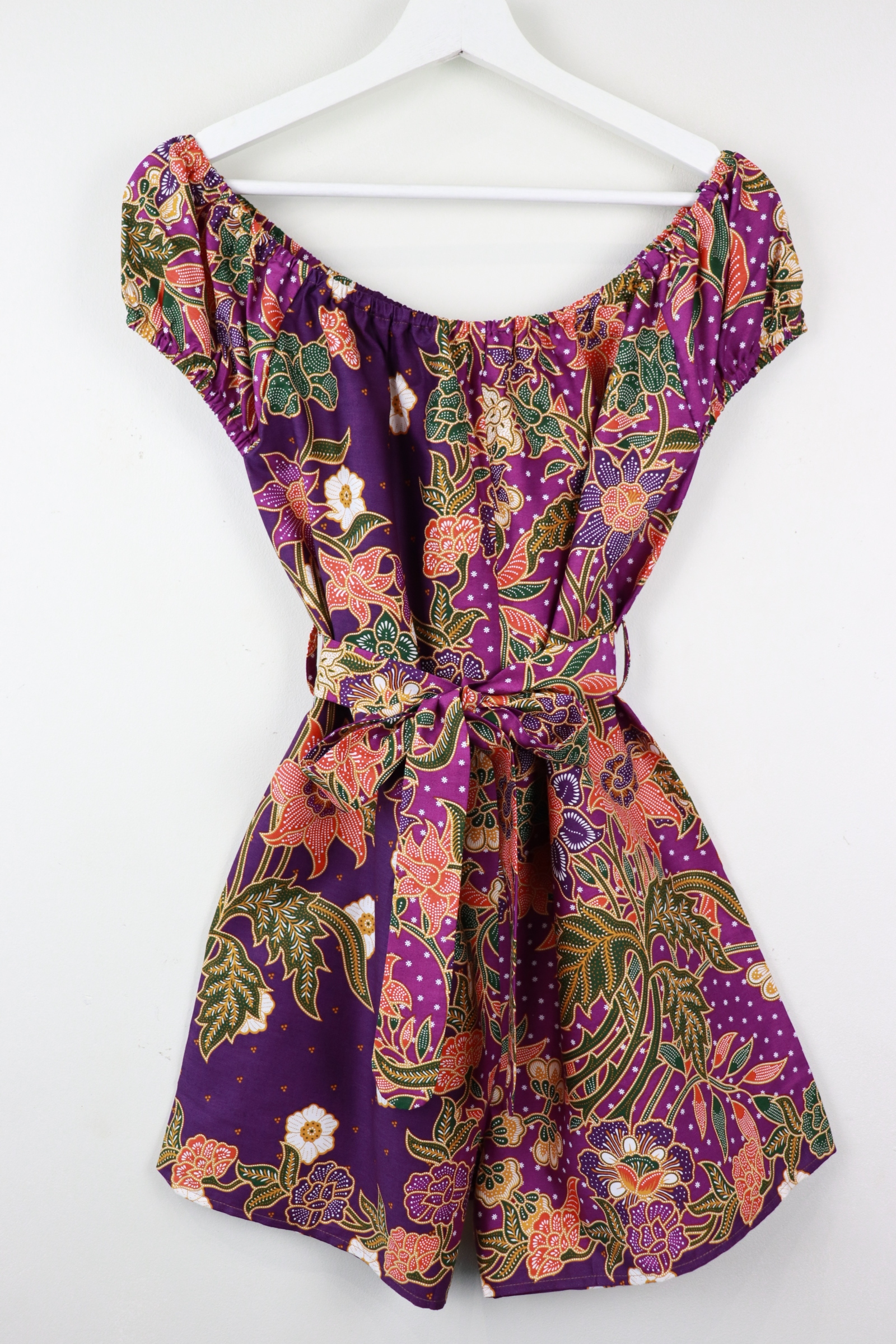 AveryDae Batik Playsuit (S-M) - Lilac Rei