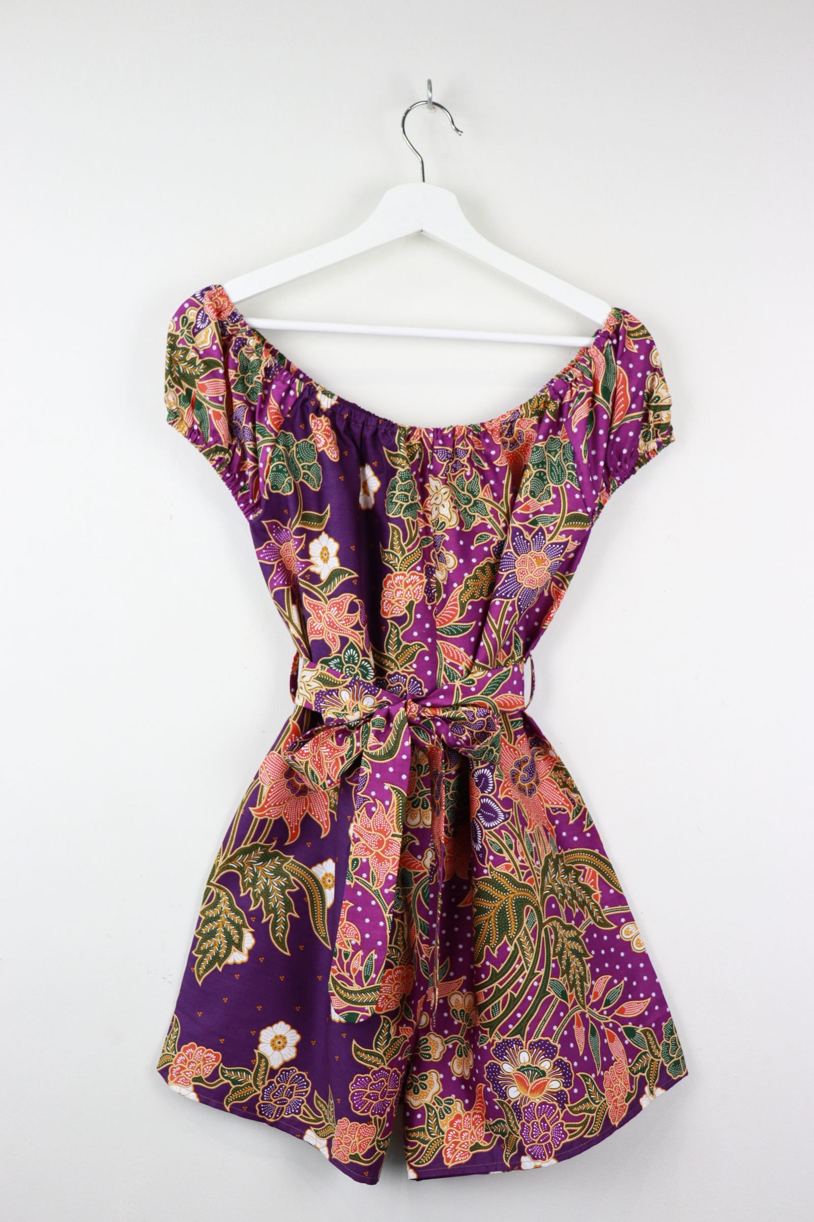 AveryDae Batik Playsuit (S-M) - Lilac Rei