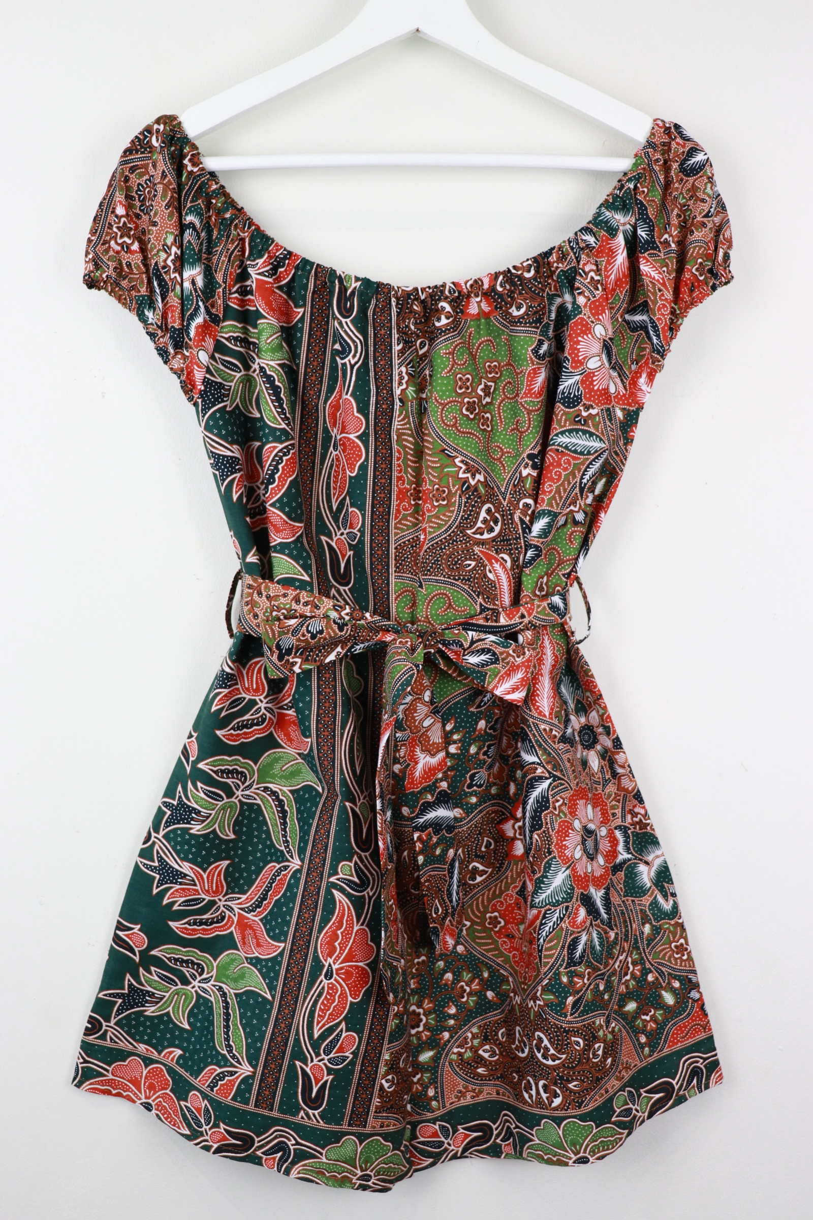 AveryDae Batik Playsuit (S-M) - Monstera Mei