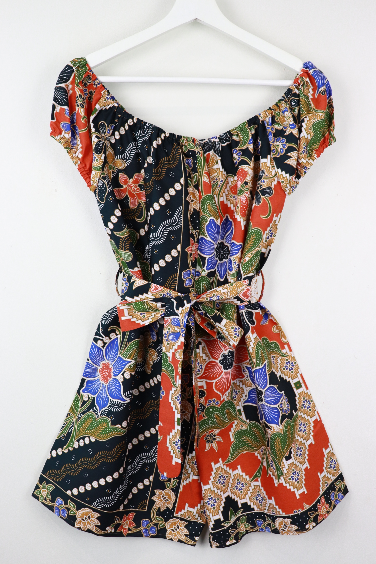AveryDae Batik Playsuit (S-M) - Hyacinth He