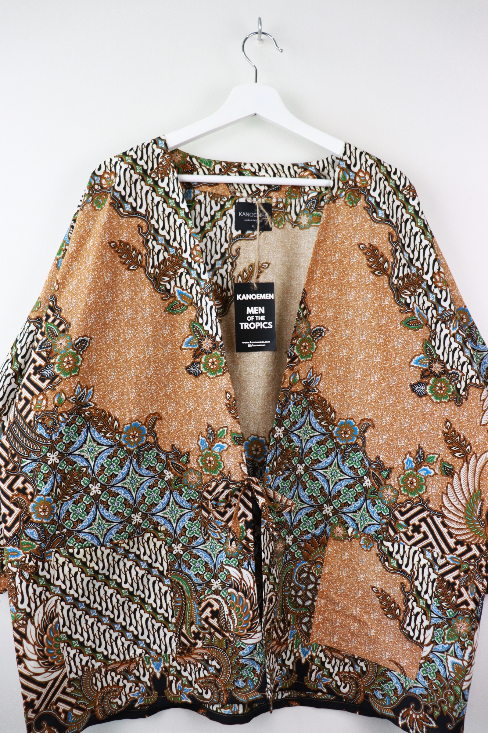 KANOEMEN Batik Kimono - Mauna Kea (Green)