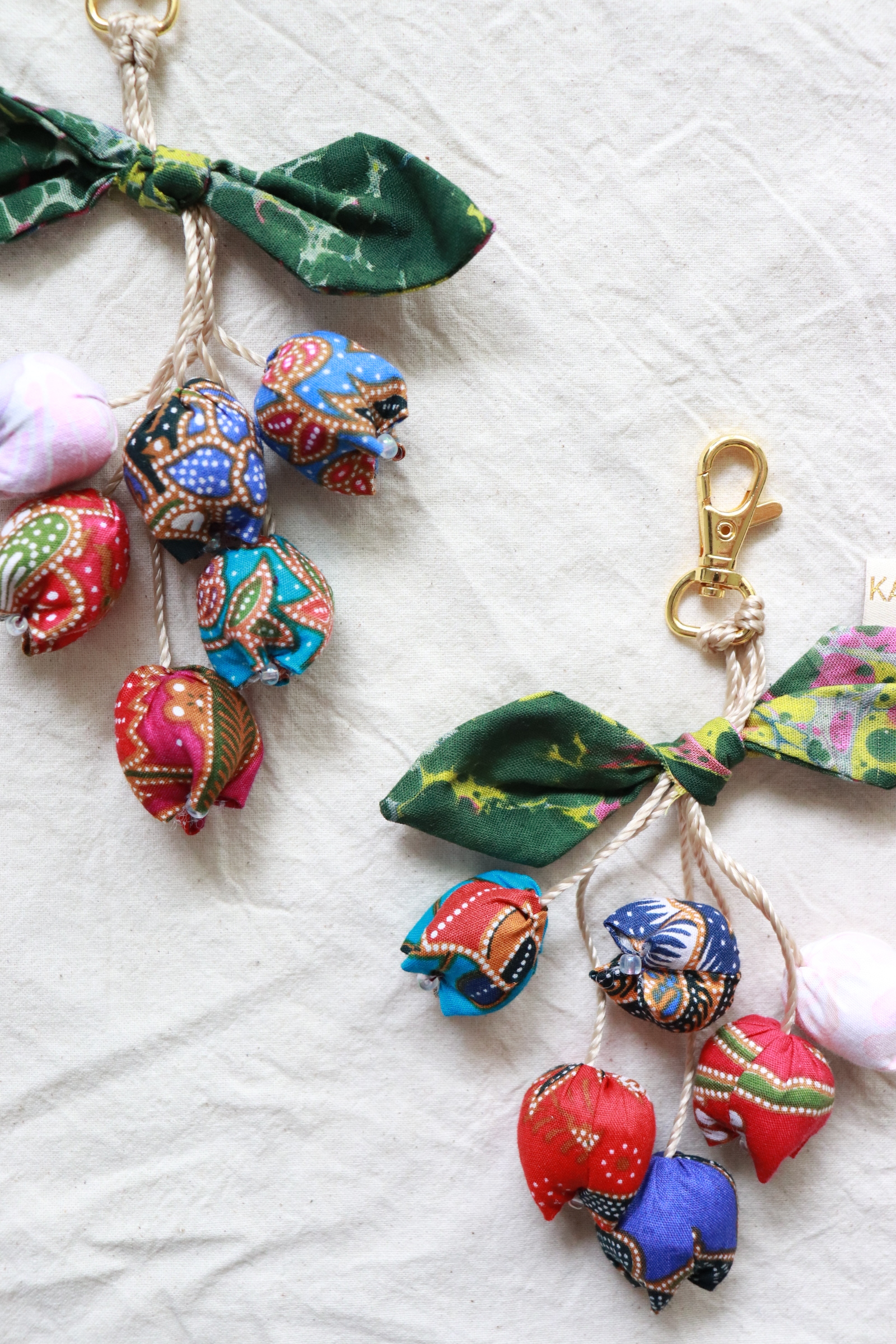 Bougainvillea Batik Keychain [Set of 2] - Tijah