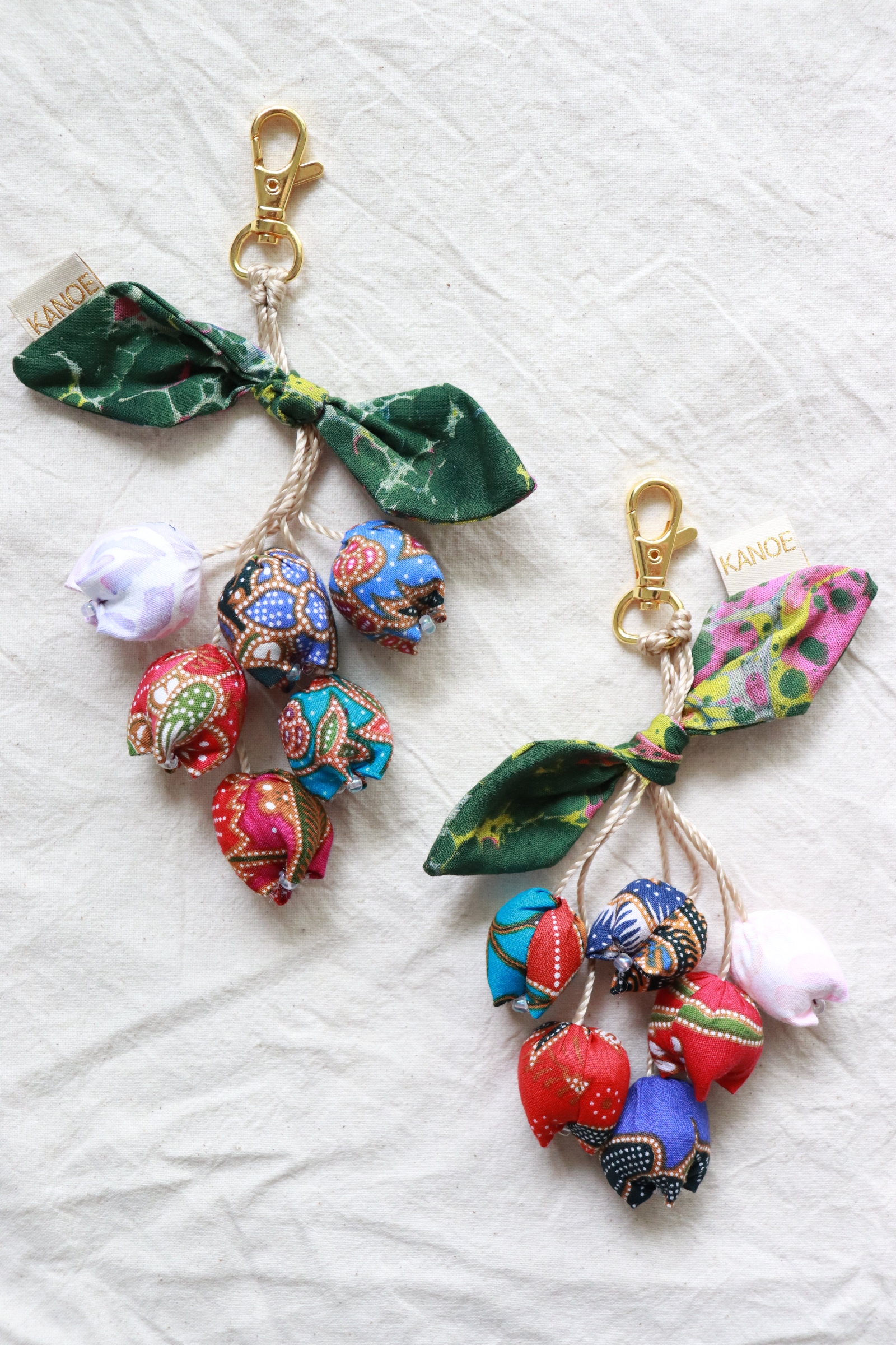 Bougainvillea Batik Keychain [Set of 2] - Tijah
