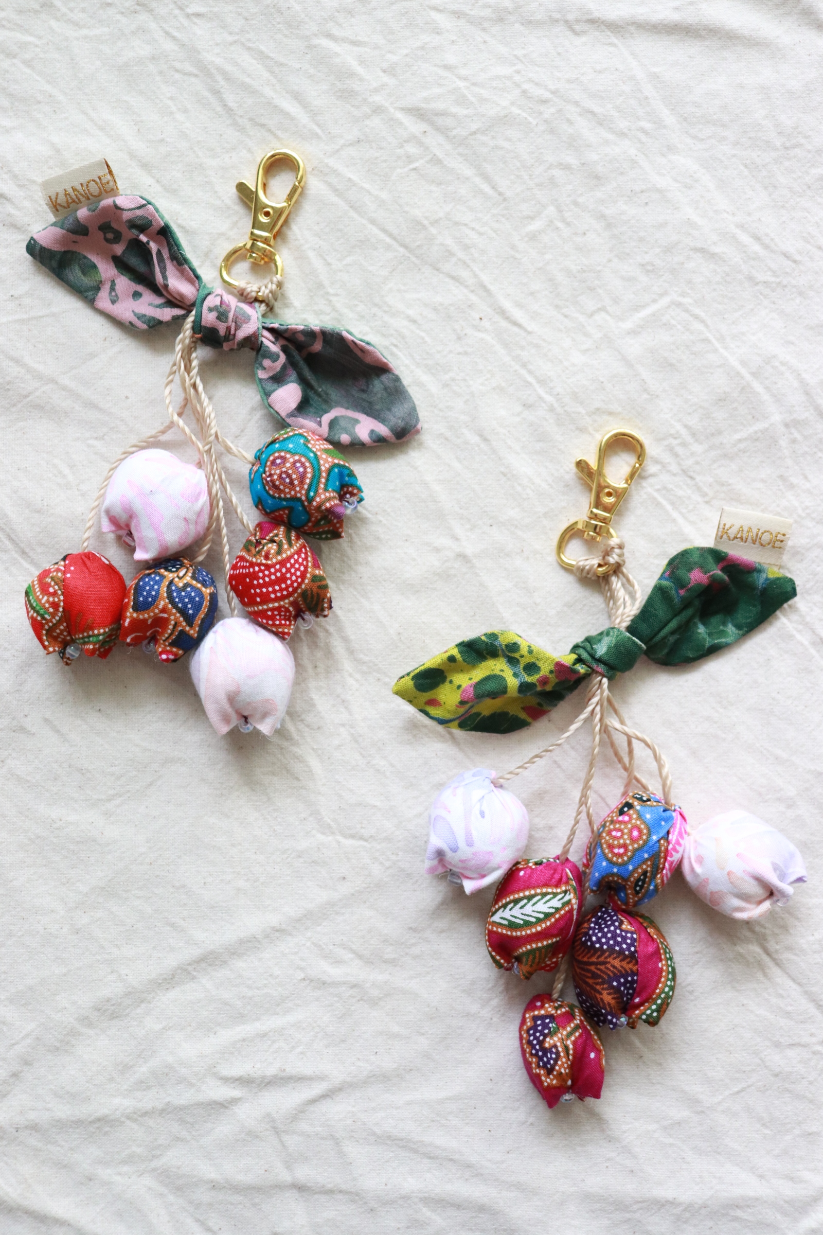 Bougainvillea Batik Keychain [Set of 2] - Tinah