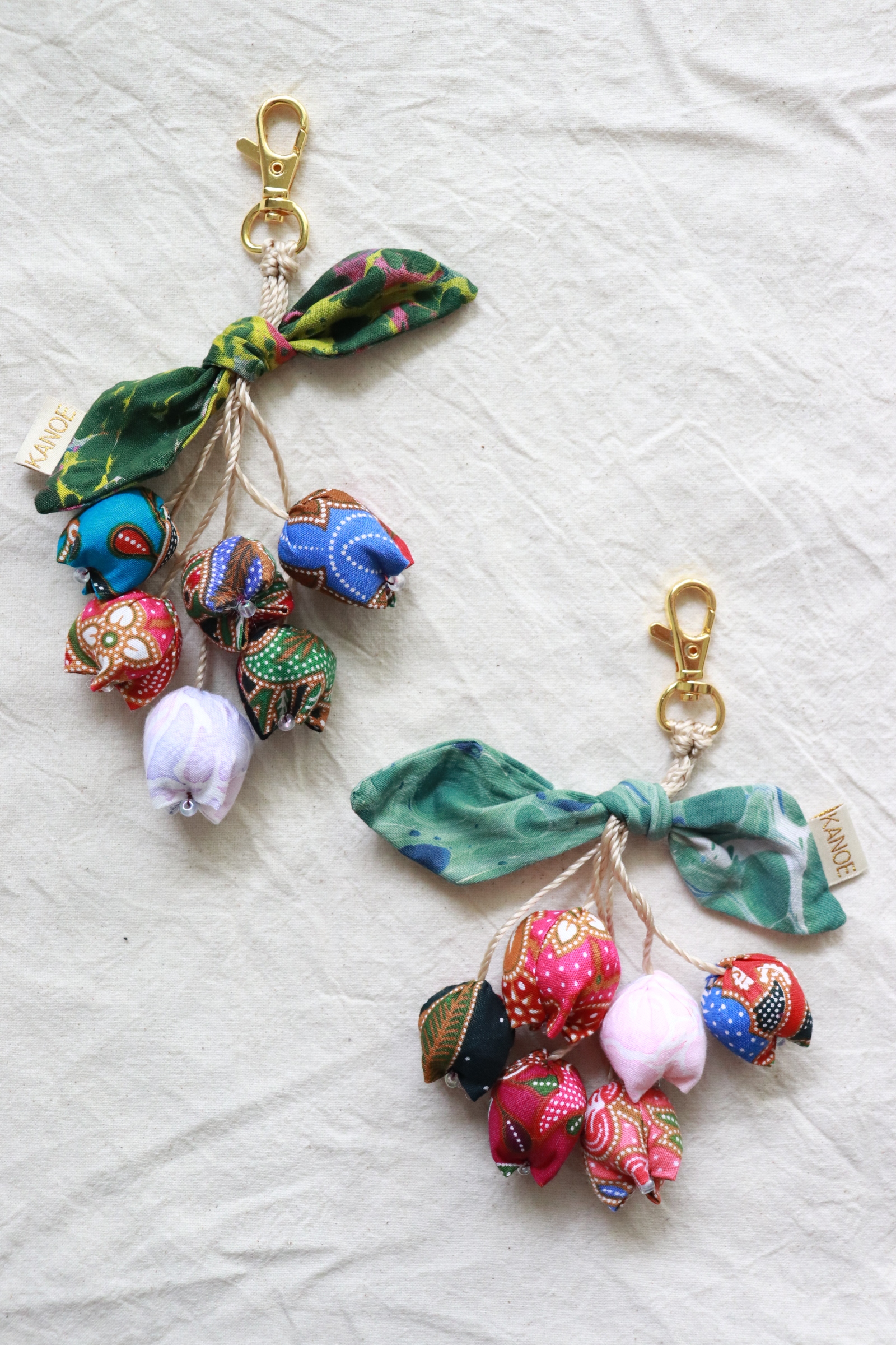 Bougainvillea Batik Keychain [Set of 2] - Wania
