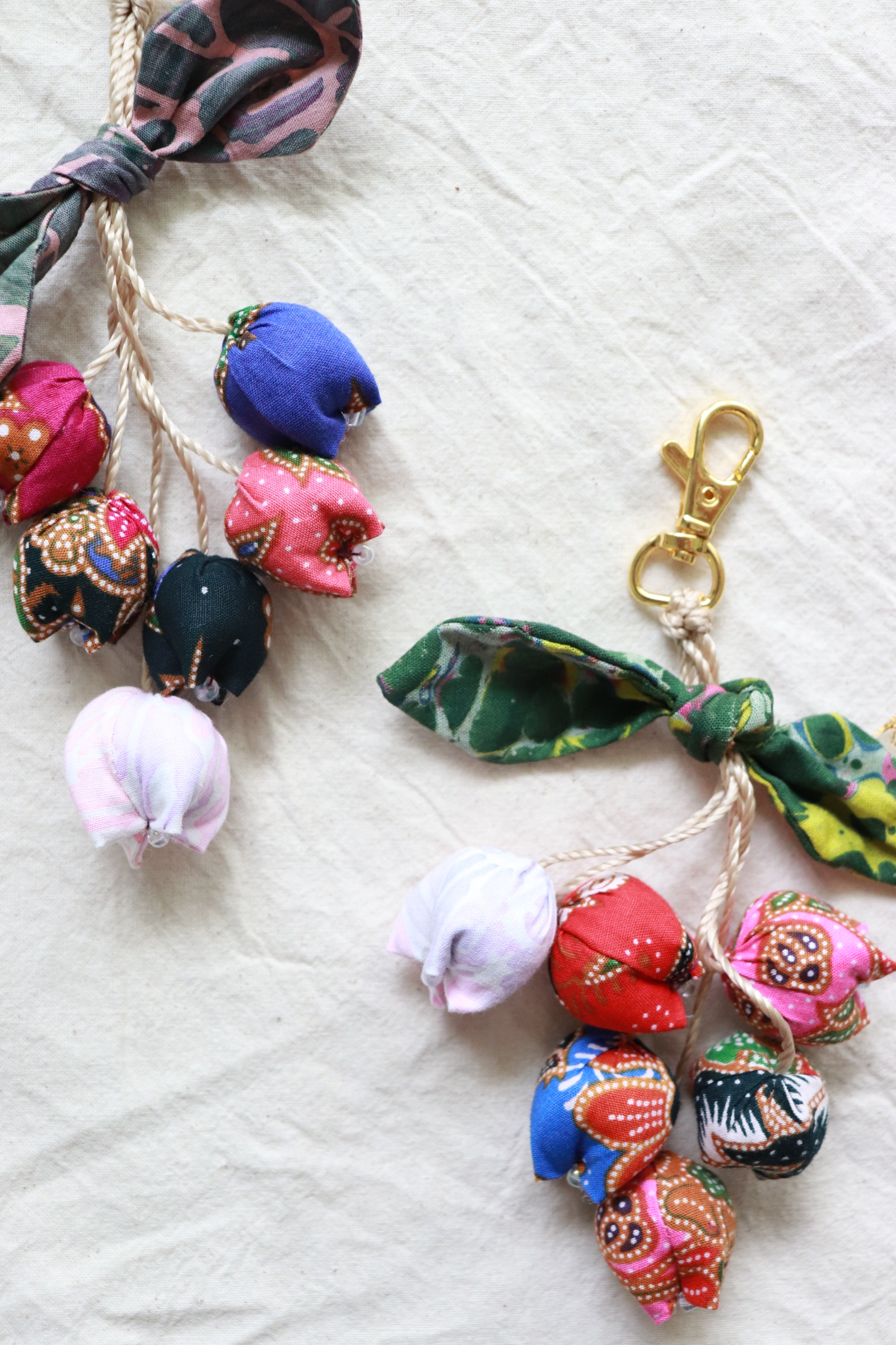Bougainvillea Batik Keychain [Set of 2] - Aisha