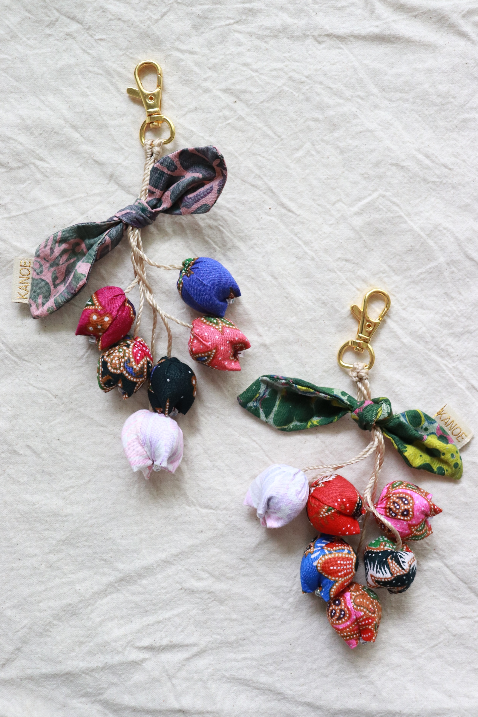 Bougainvillea Batik Keychain [Set of 2] - Aisha