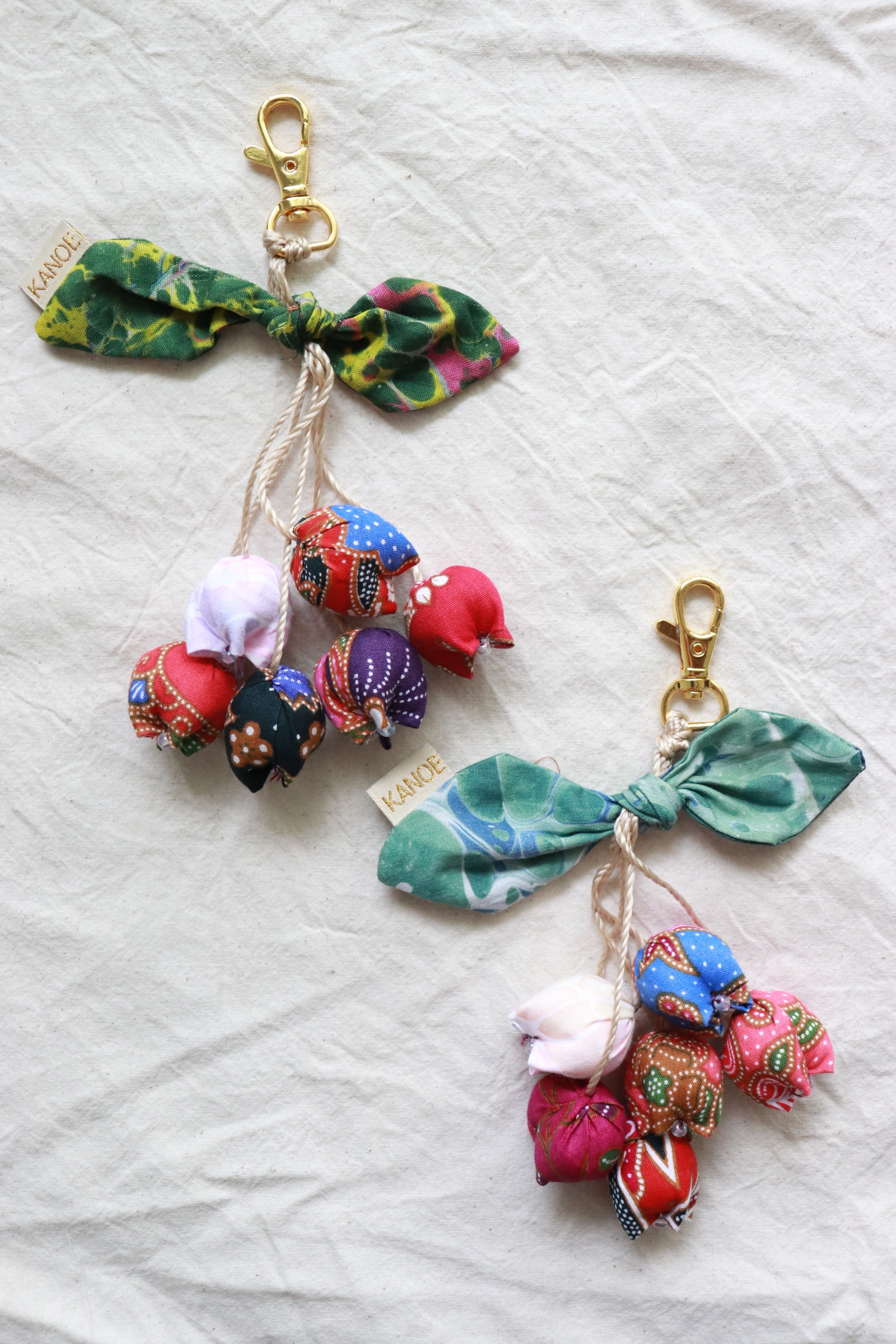 Bougainvillea Batik Keychain [Set of 2] - Seri