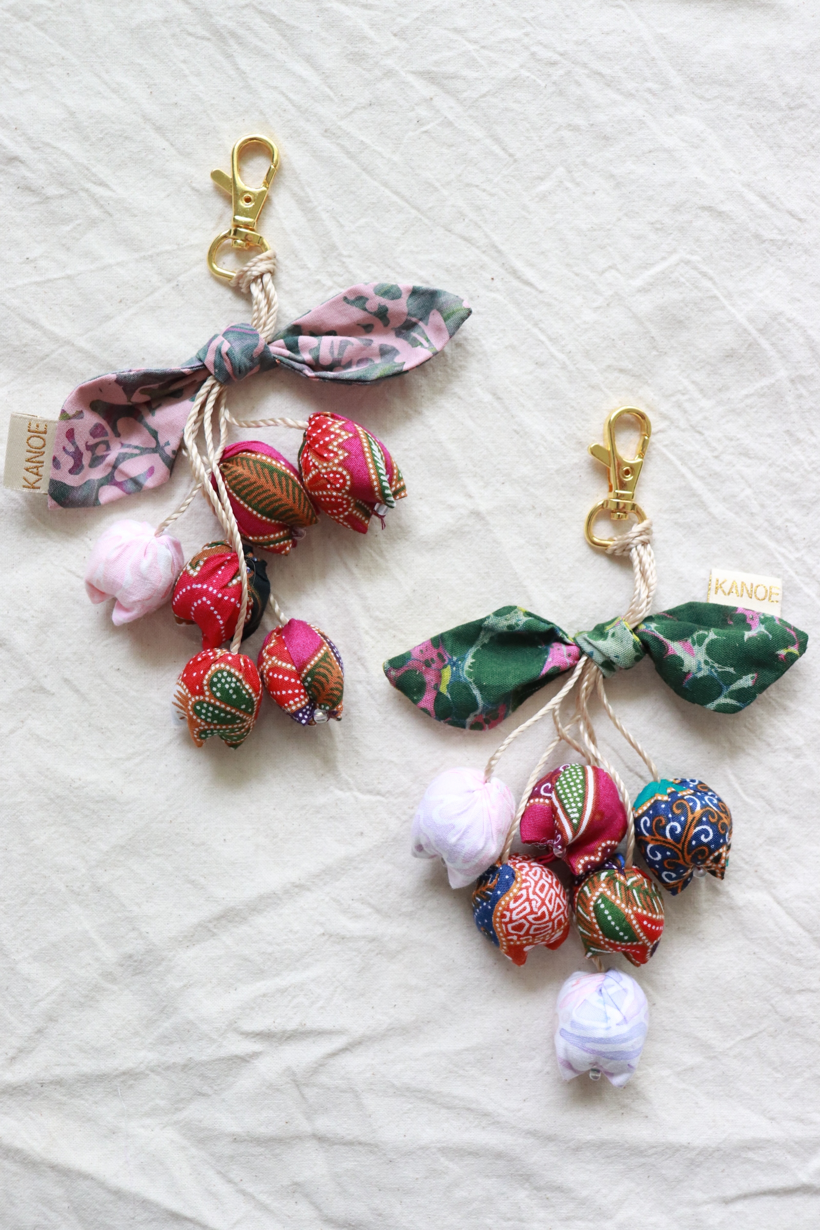 Bougainvillea Batik Keychain [Set of 2] - Elya