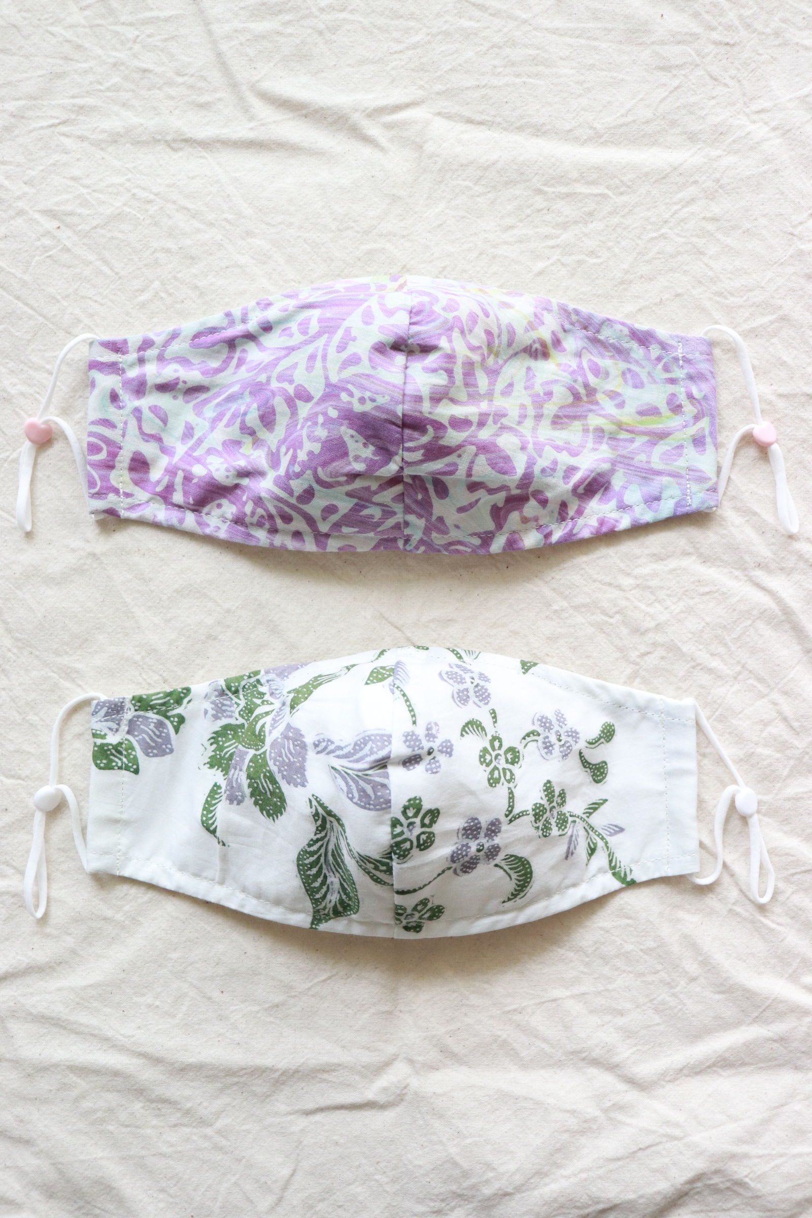 Handmade Batik Mask - Porcelain Fun