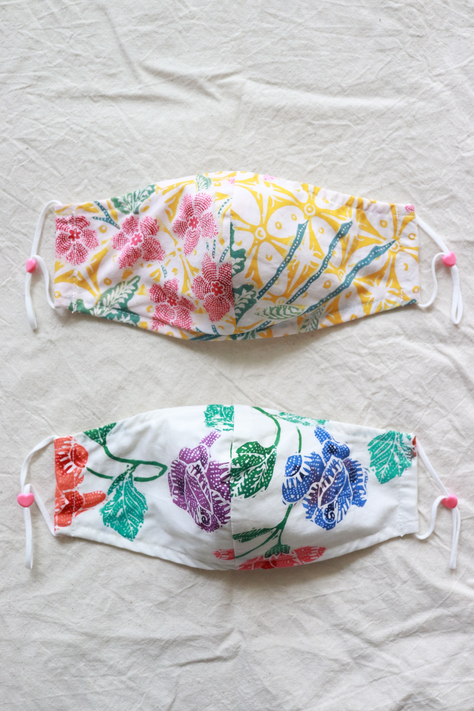 Handmade Batik Mask - Flower Bloom