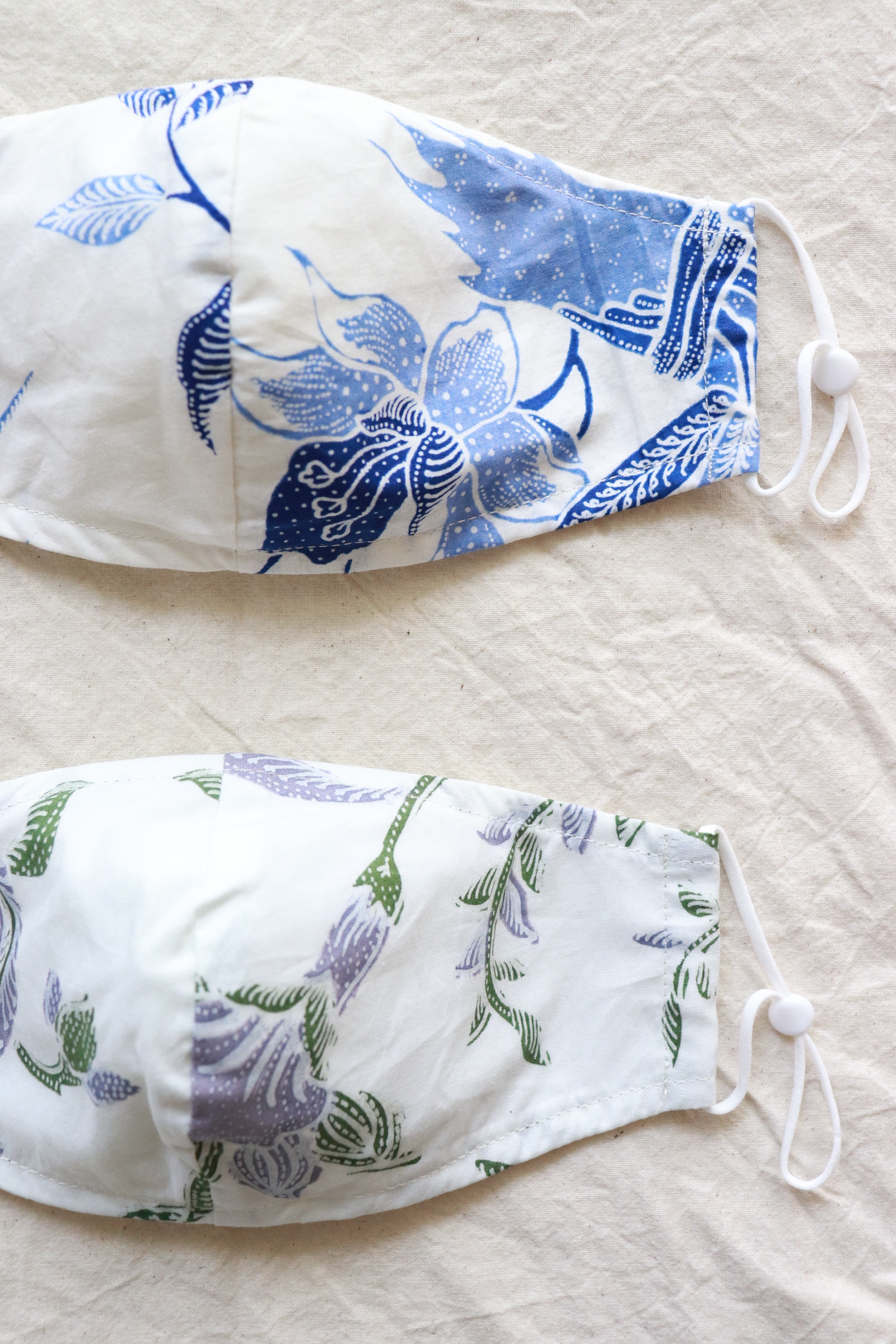 Handmade Batik Mask - Beach Waves