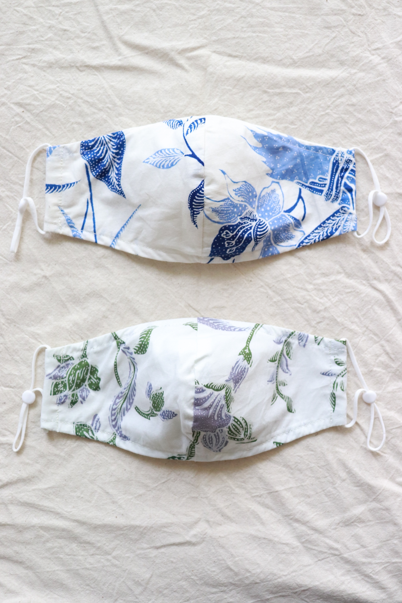 Handmade Batik Mask - Beach Waves