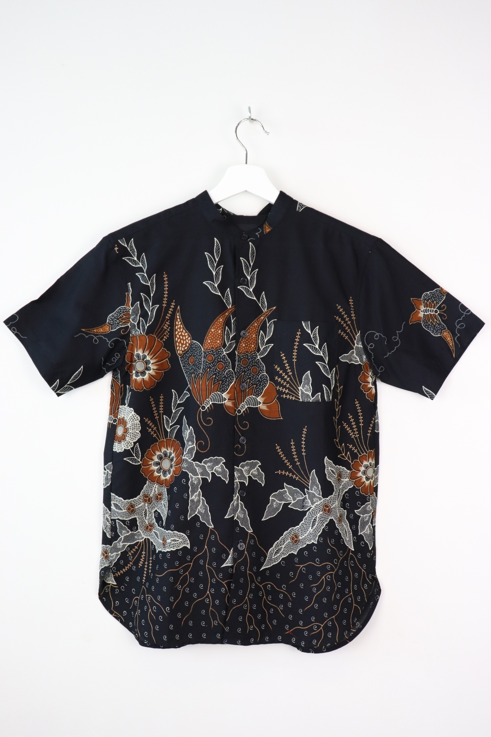 KANOEMEN Stand Collar Batik Shirt - Chivas Regal (M)