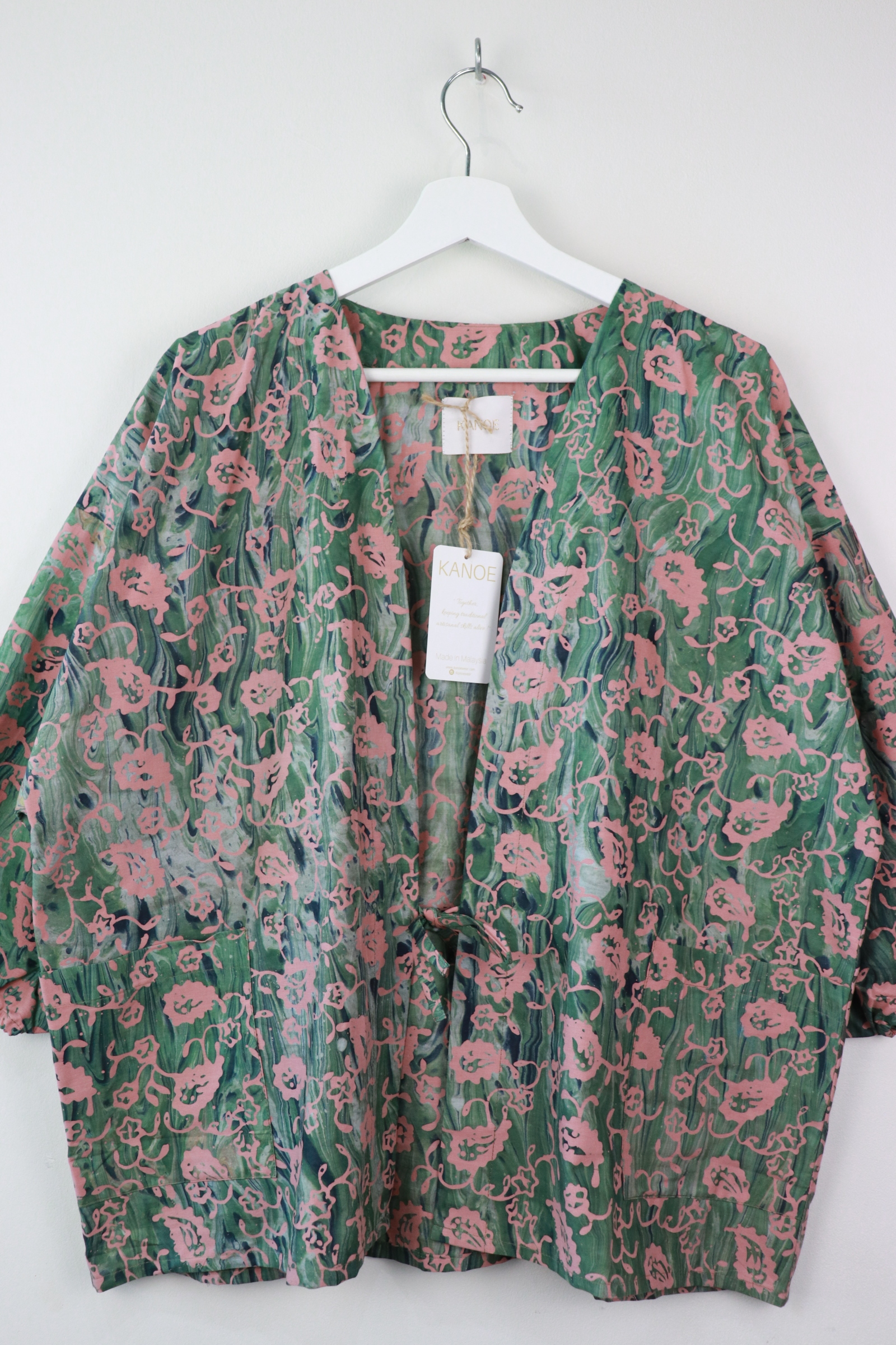 Batik Kimono Signature - Peachy Pea