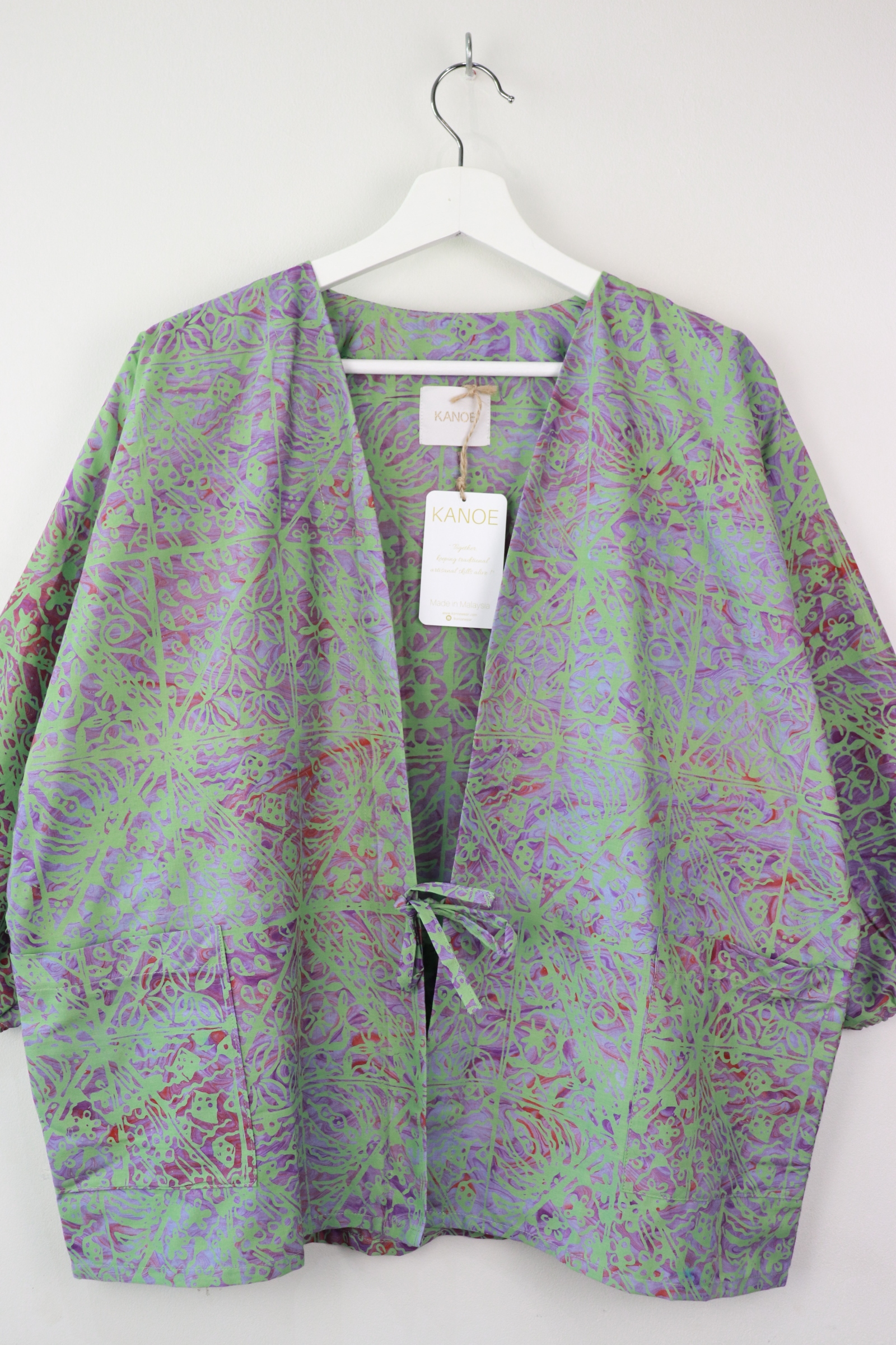 Batik Kimono Signature - Matcha Grape
