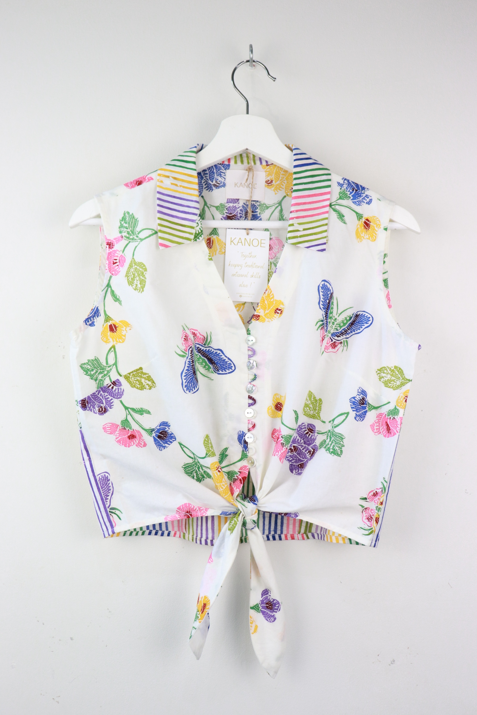 KANOE Classic Vintage Top - Milk & Honey [Handstamped Batik] (Reserved Chia)