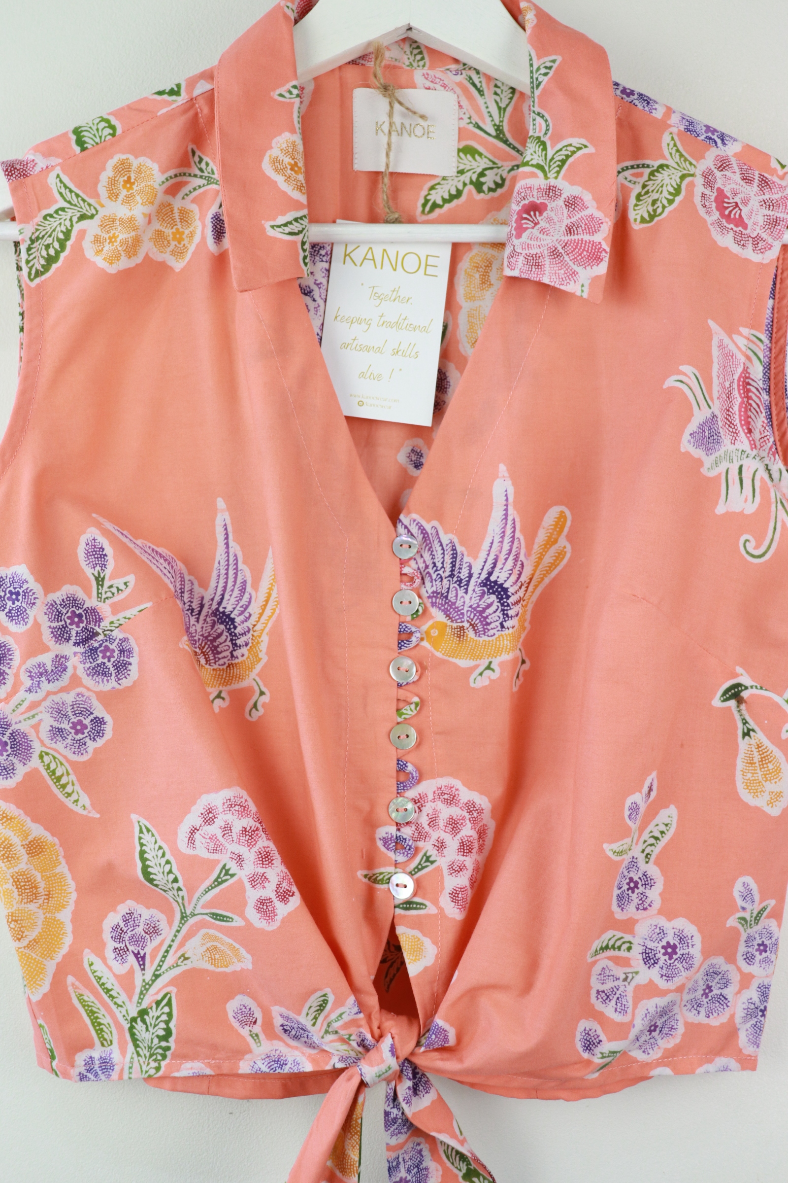 KANOE Classic Vintage Top - Kindness [Handstamped Batik]