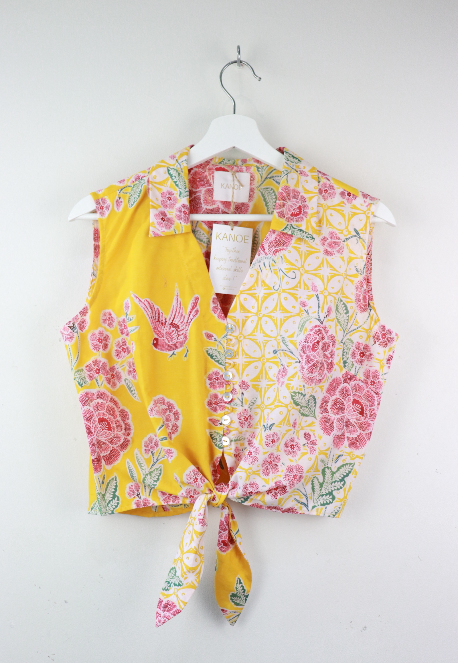 KANOE Classic Vintage Top - Sun & Shield [Handstamped Batik]