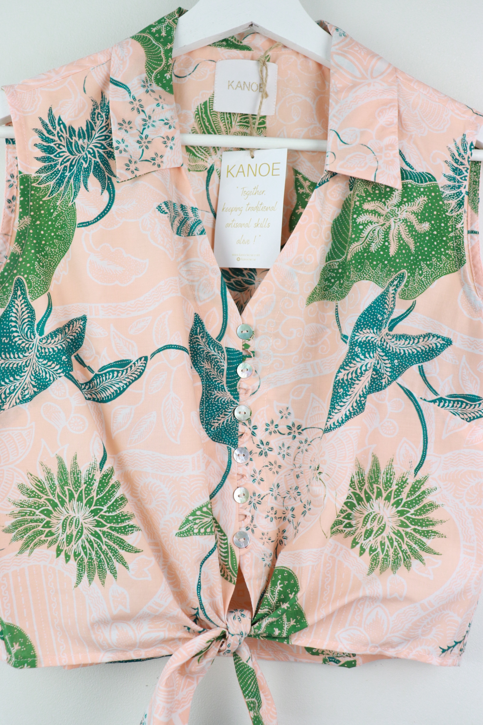 KANOE Classic Vintage Top - Patience [Handstamped Batik]