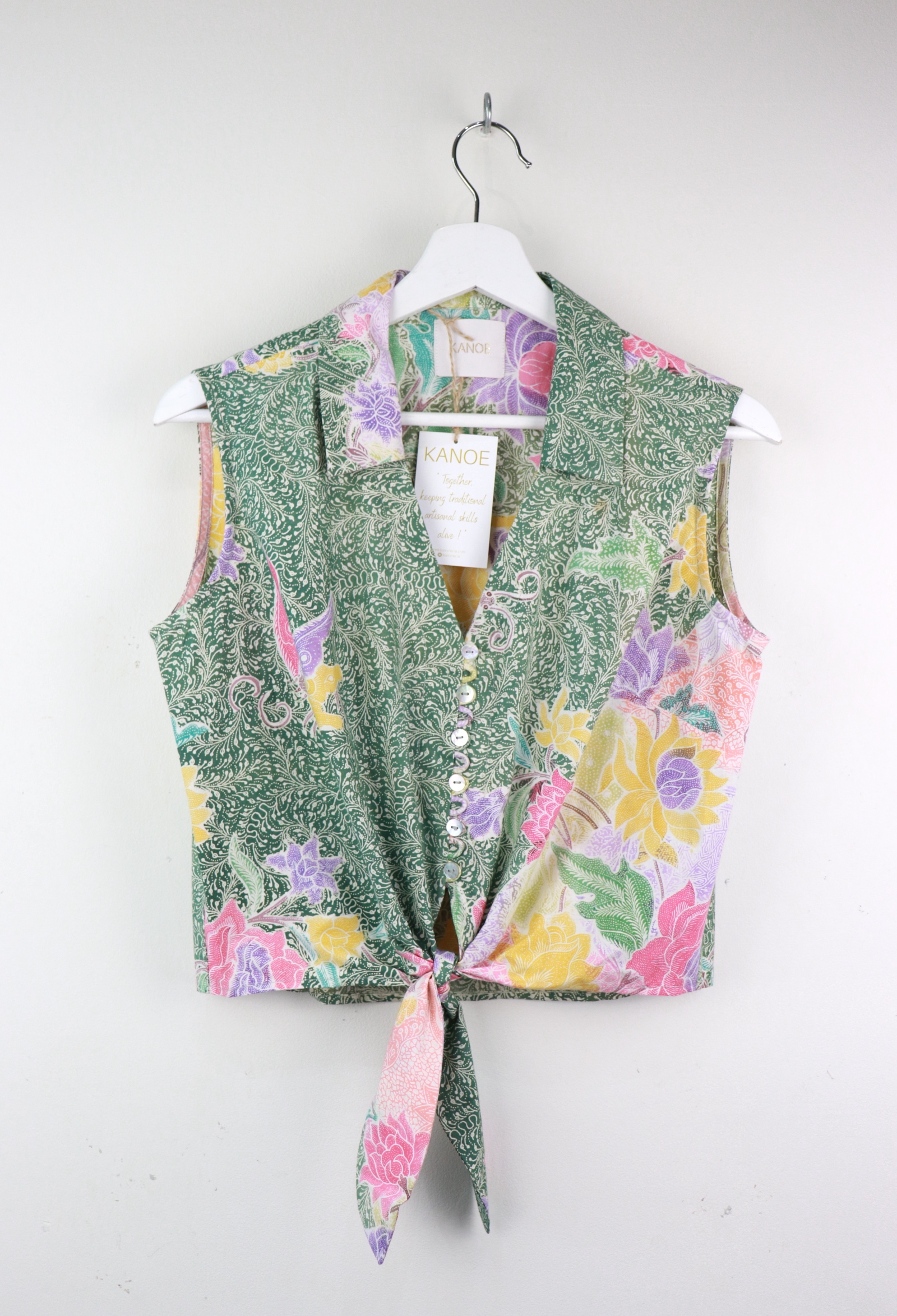 KANOE Classic Vintage Top - Garden Beauty [Handstamped Batik]