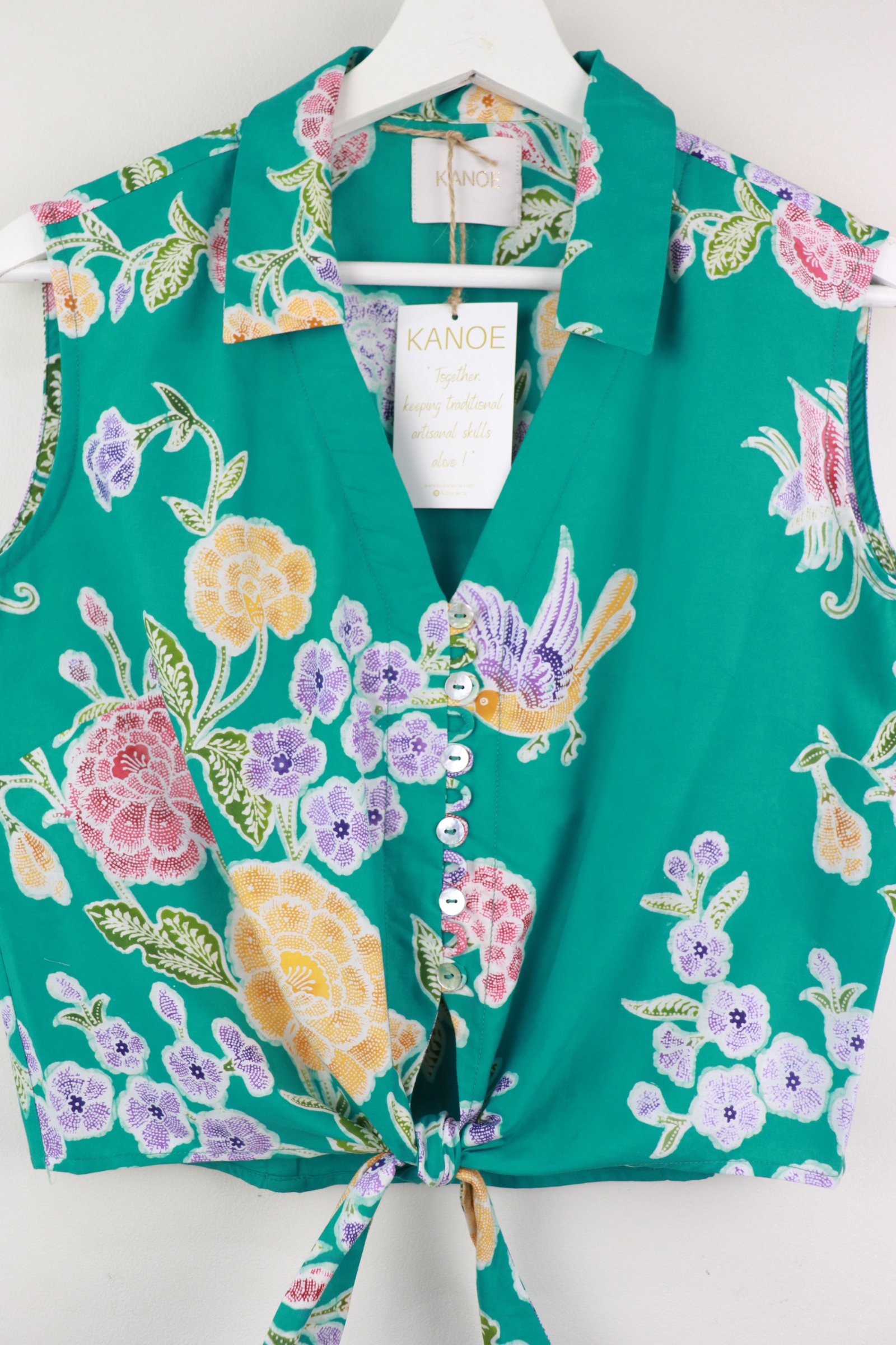 KANOE Classic Vintage Top - Clarity [Handstamped Batik]