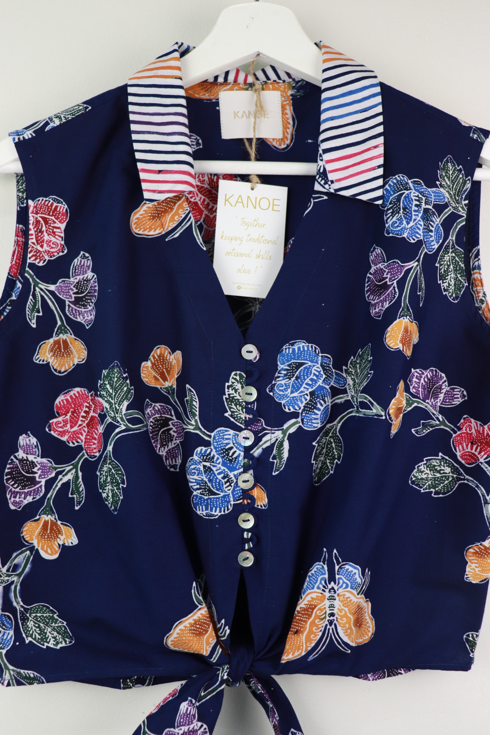 KANOE Classic Vintage Top - Faith [Handstamped Batik]