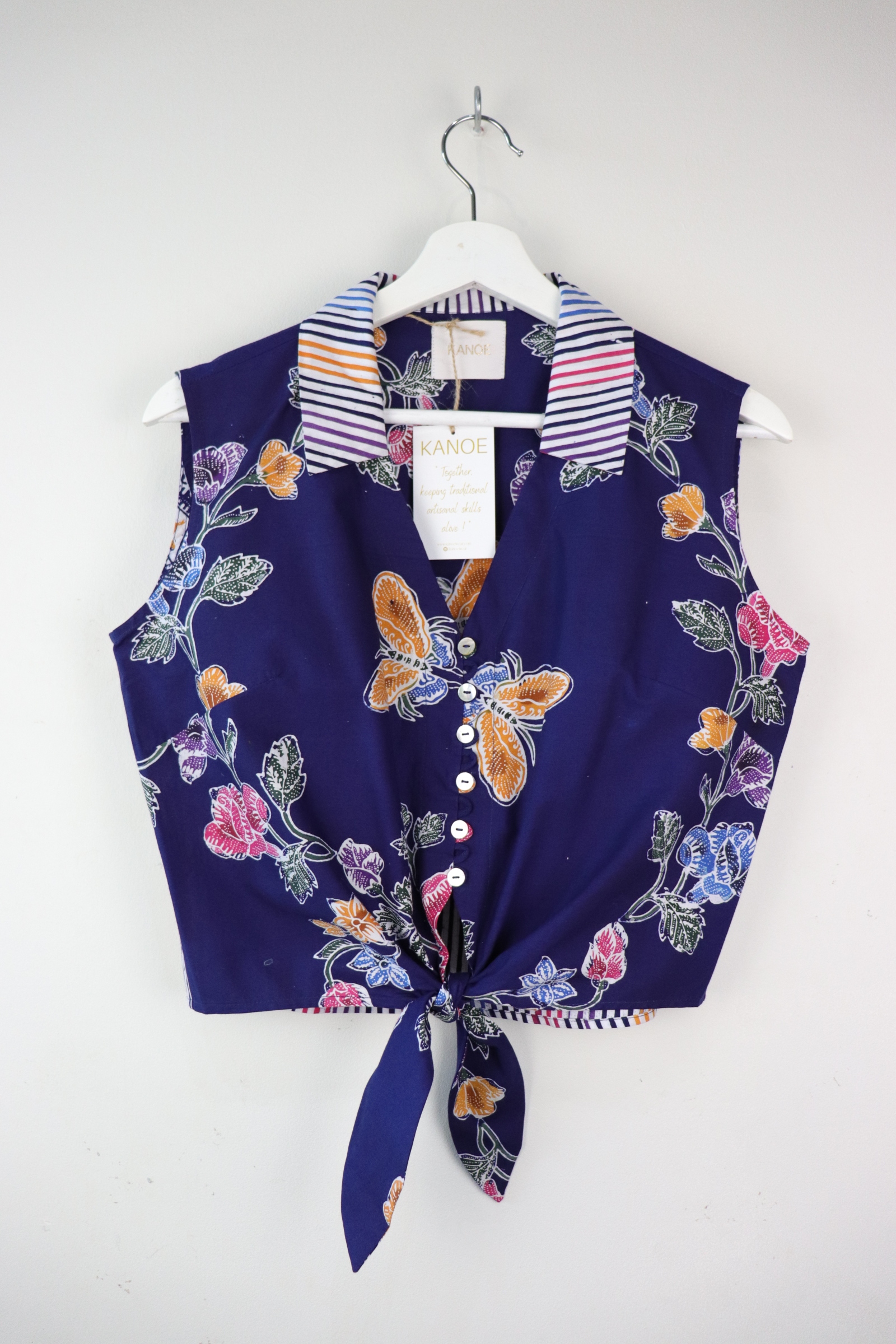 KANOE Classic Vintage Top - Fountain [Handstamped Batik]