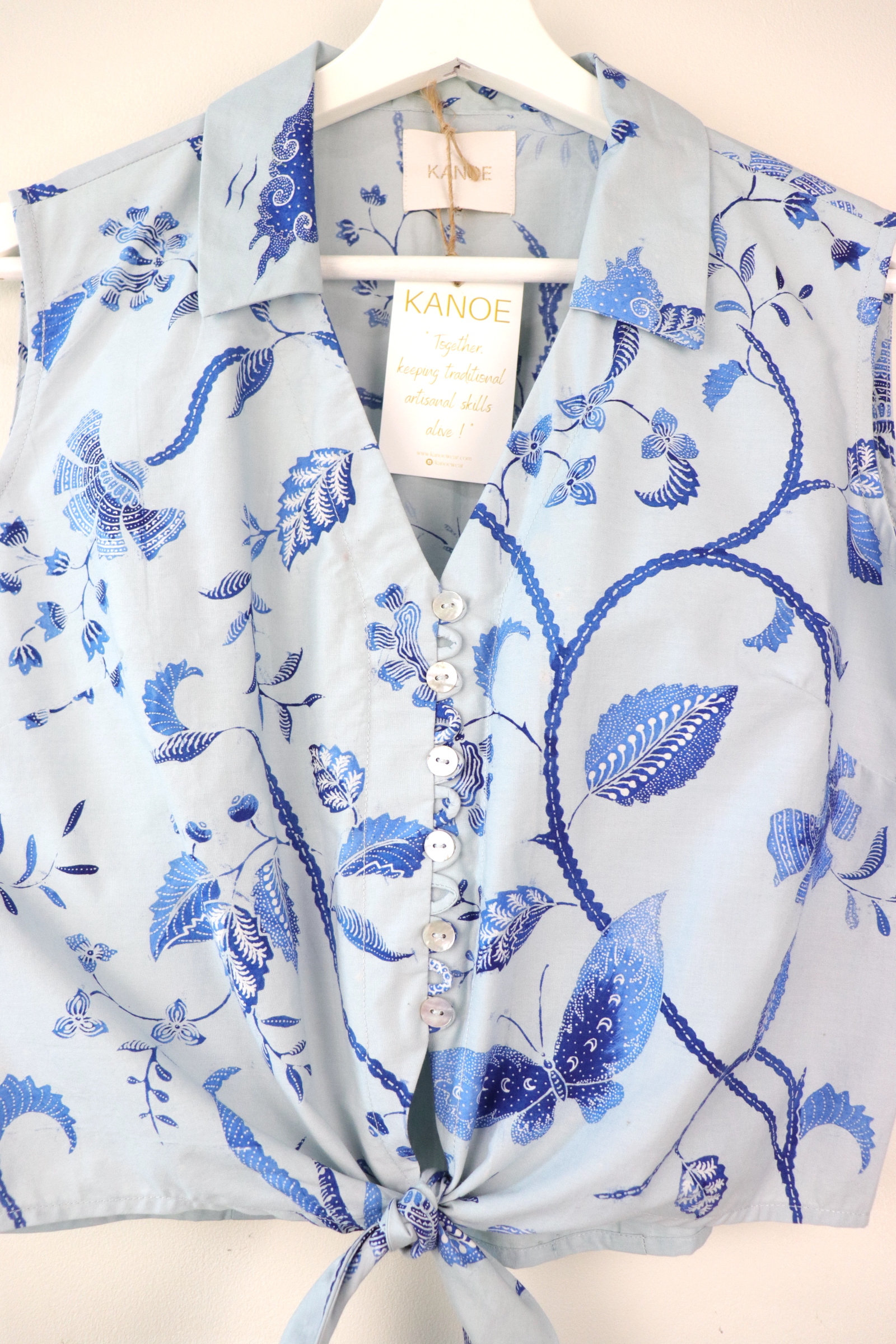KANOE Classic Vintage Top - Blessings [Handstamped Batik]